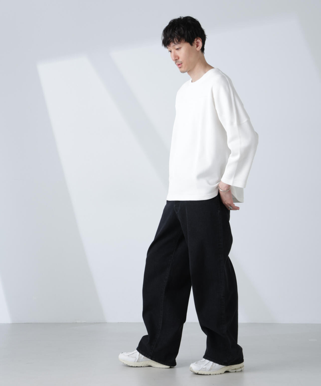 変形ハニカムジャガードフットボールTシャツ 6685123221