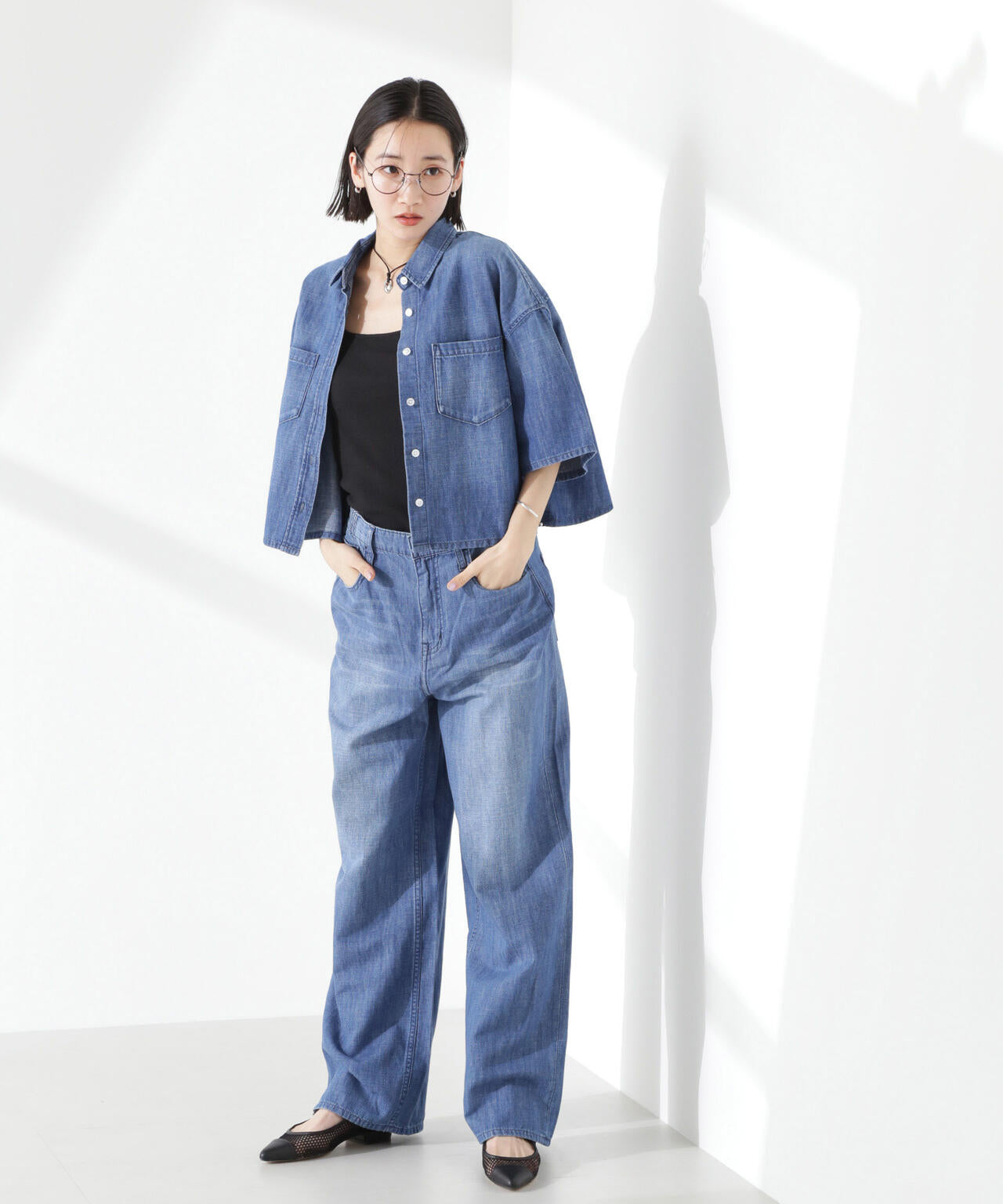 Healthy DENIM/Breezy Pink Pepper Easy デニム 6715127039