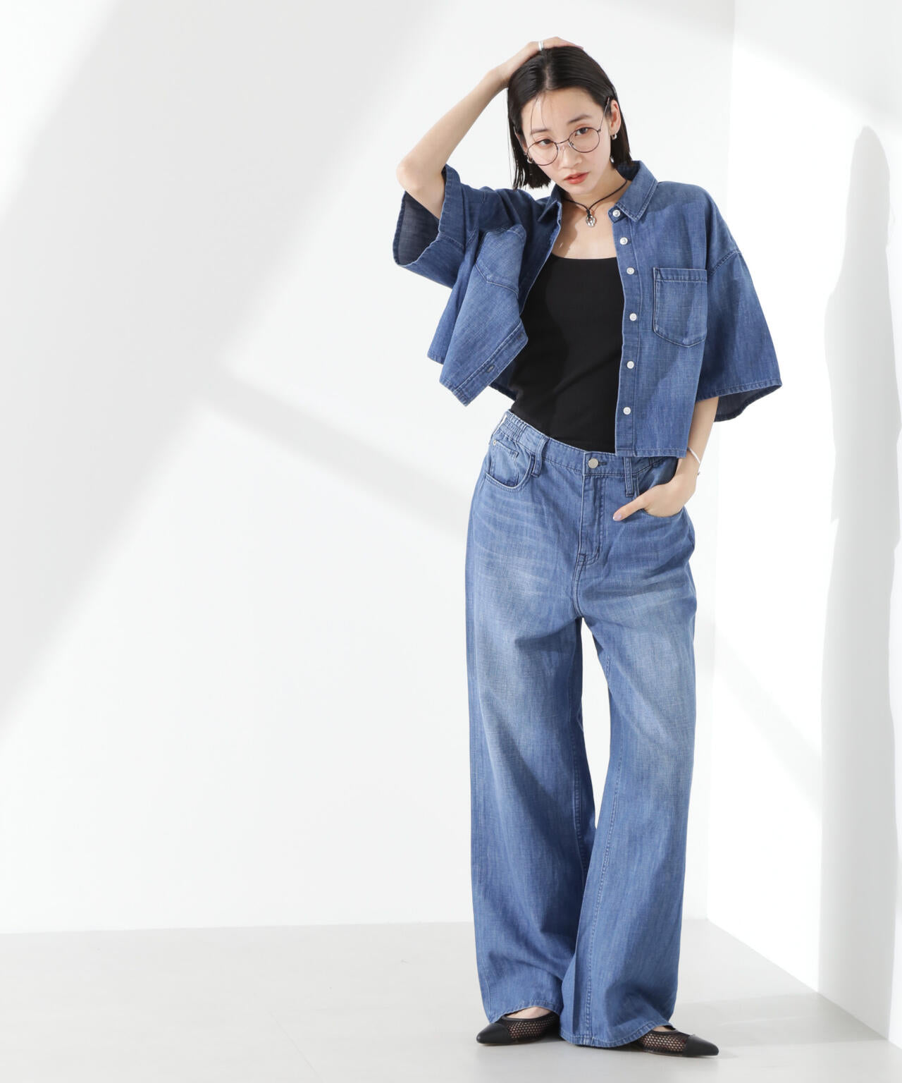 Healthy DENIM/Breezy Rosehip 半袖シャツ 6715121005