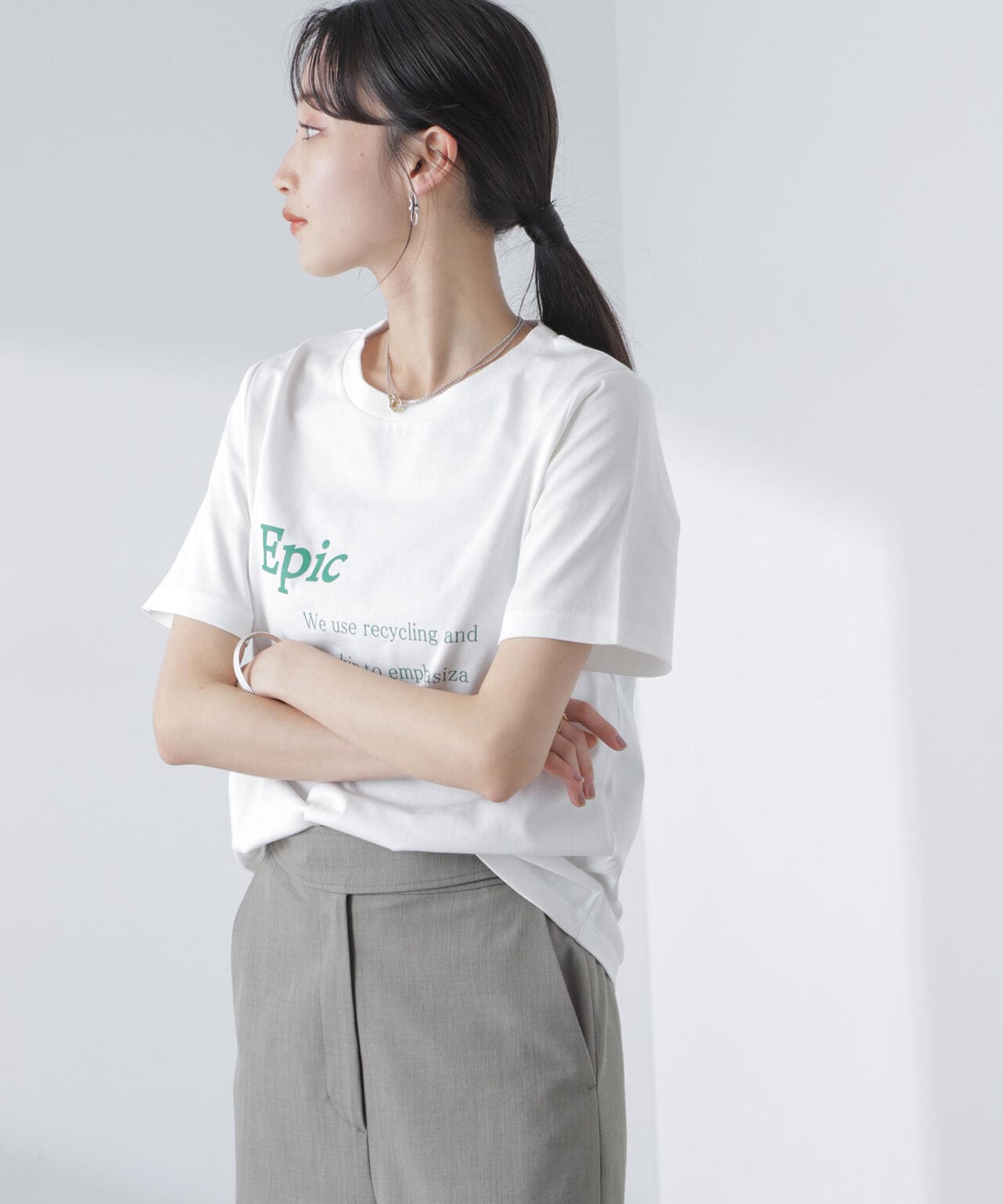 ロゴプリントTシャツ 6734124309