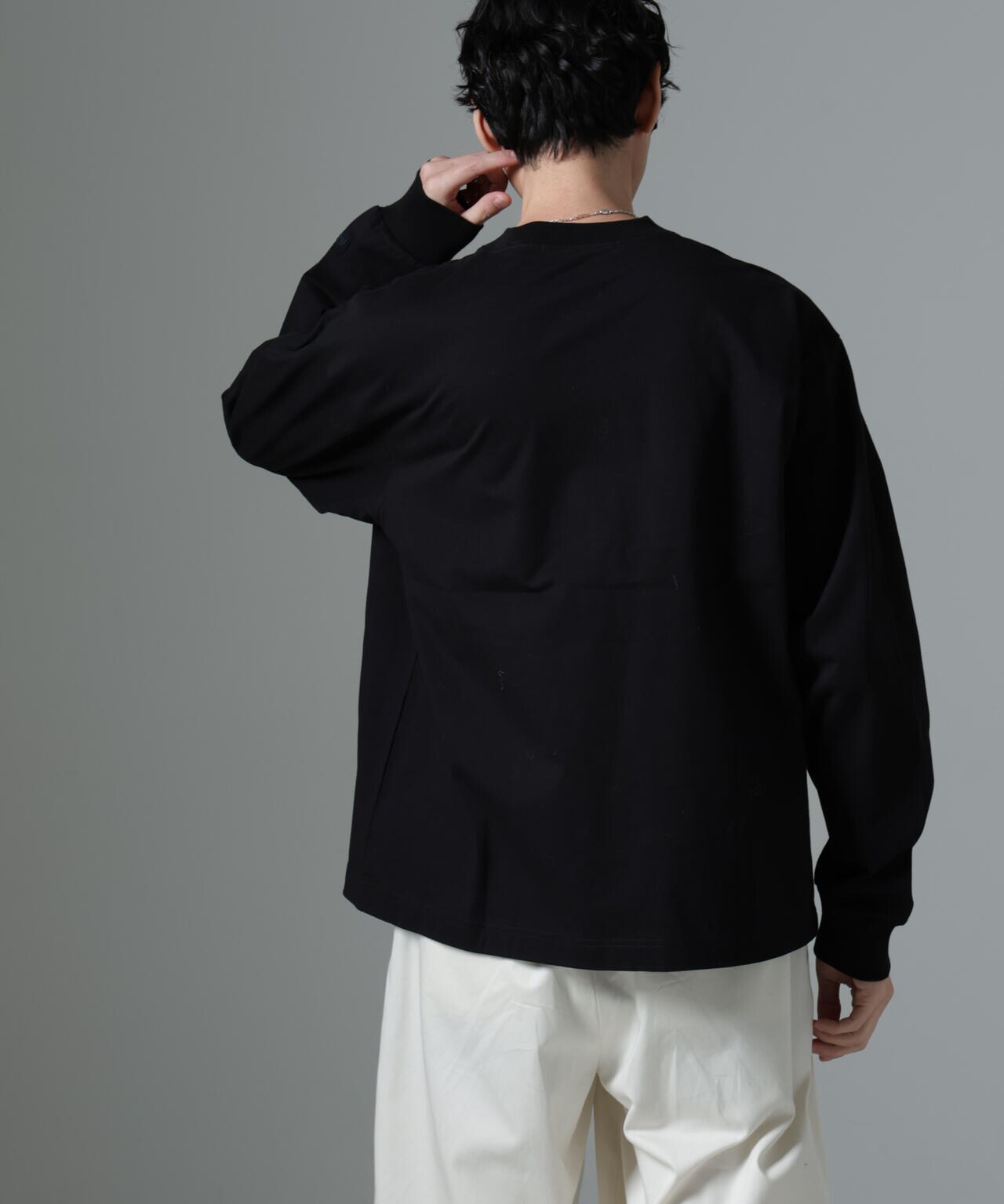 ビッグシルエットワンポイントTシャツ 長袖 6725123204