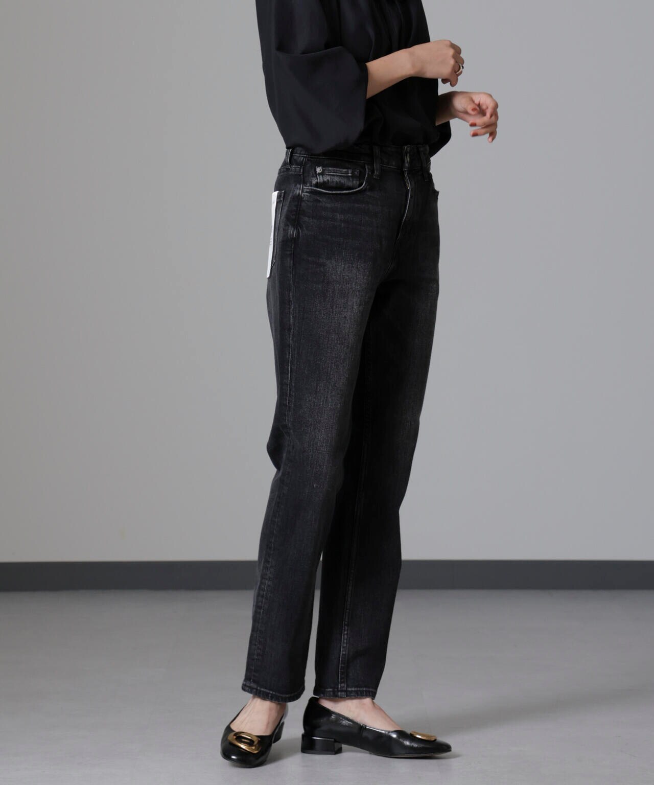 Healthy DENIM/Citon スリムストレートデニム Black Used 6714227024