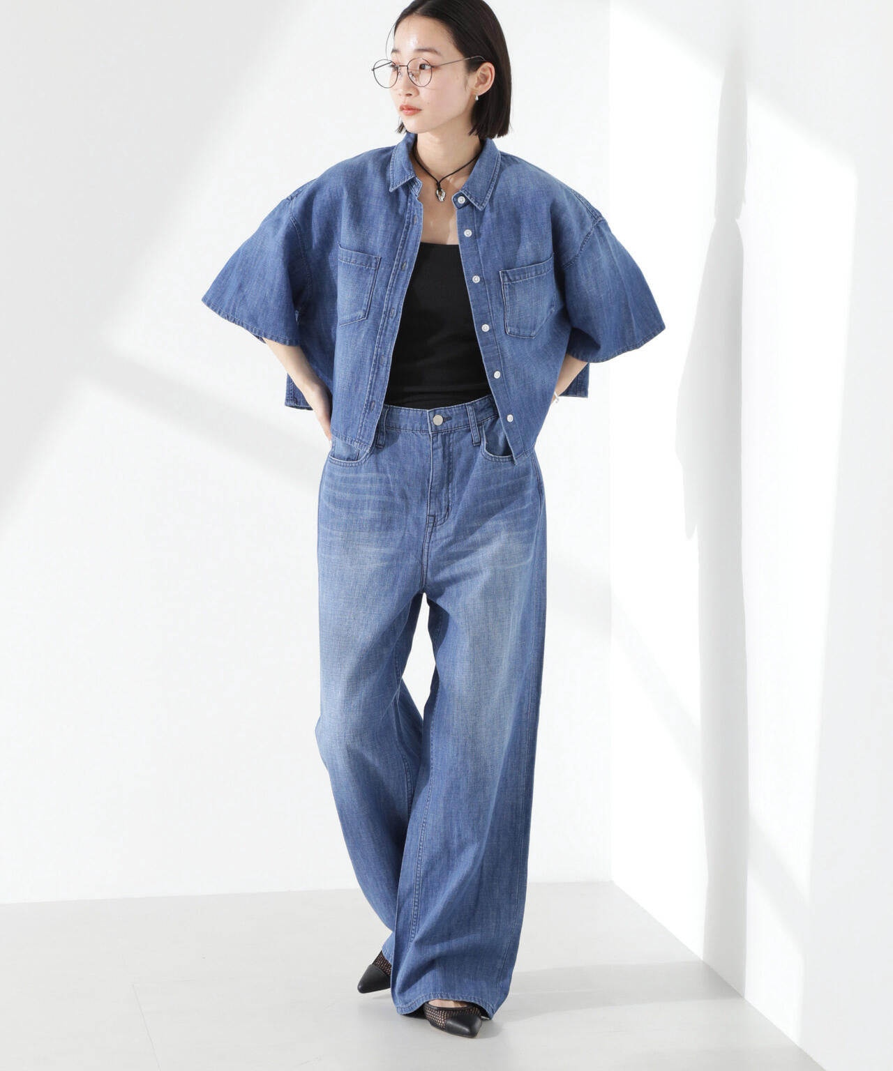 Healthy DENIM/Breezy Pink Pepper Easy デニム 6715127039