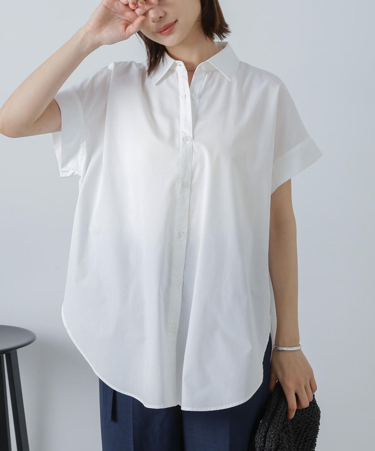 ロールアップワイドシャツ 6734121307