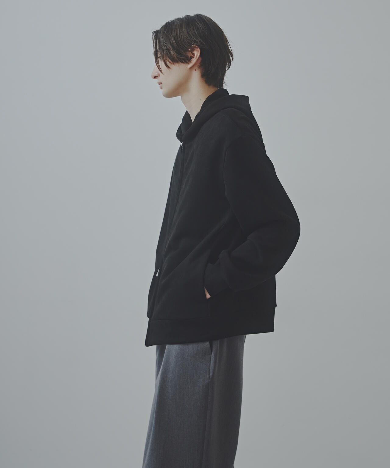 「Commonuse」フェイクスウェードパーカー 6684212220