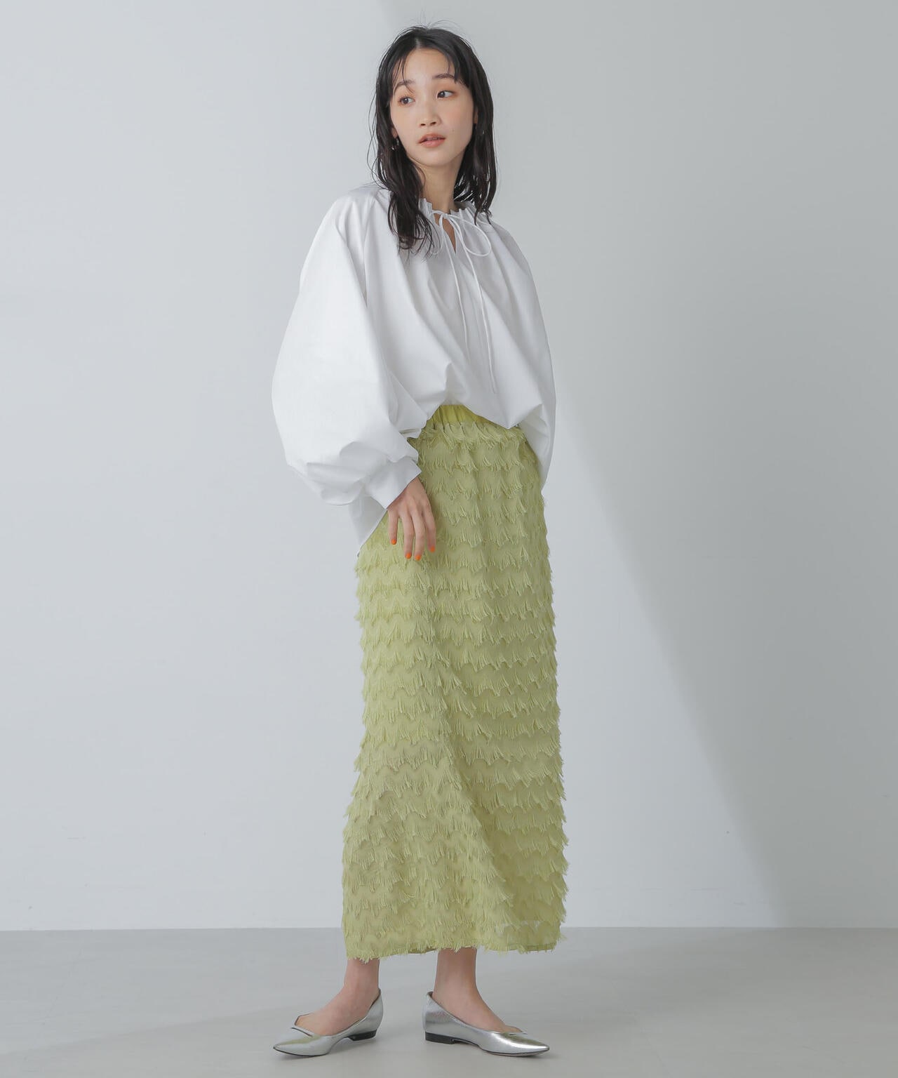 シャギーナロースカート 6734130310