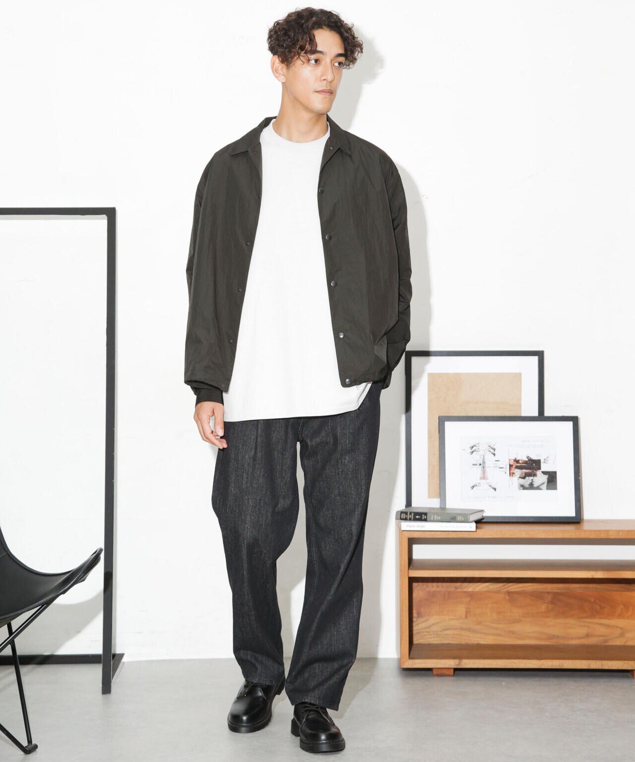 ナイロンヘムシャーリングシャツブルゾン 6683220221
