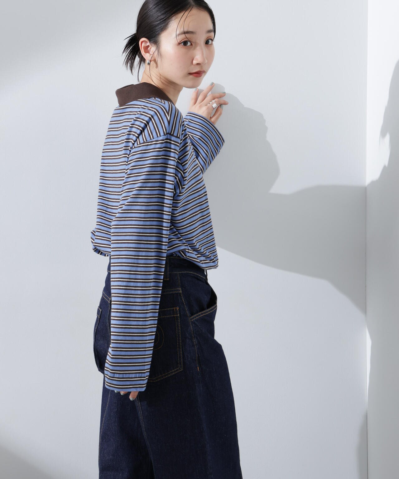 BAUM UND PFERDGARTEN/JEANNI Java Polo Stripe 6715123088
