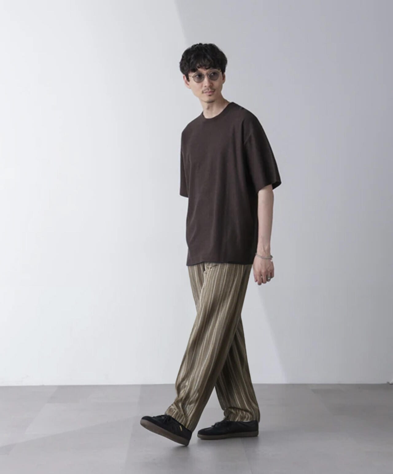 カットジョーゼットクルーネックTシャツ 6684224211