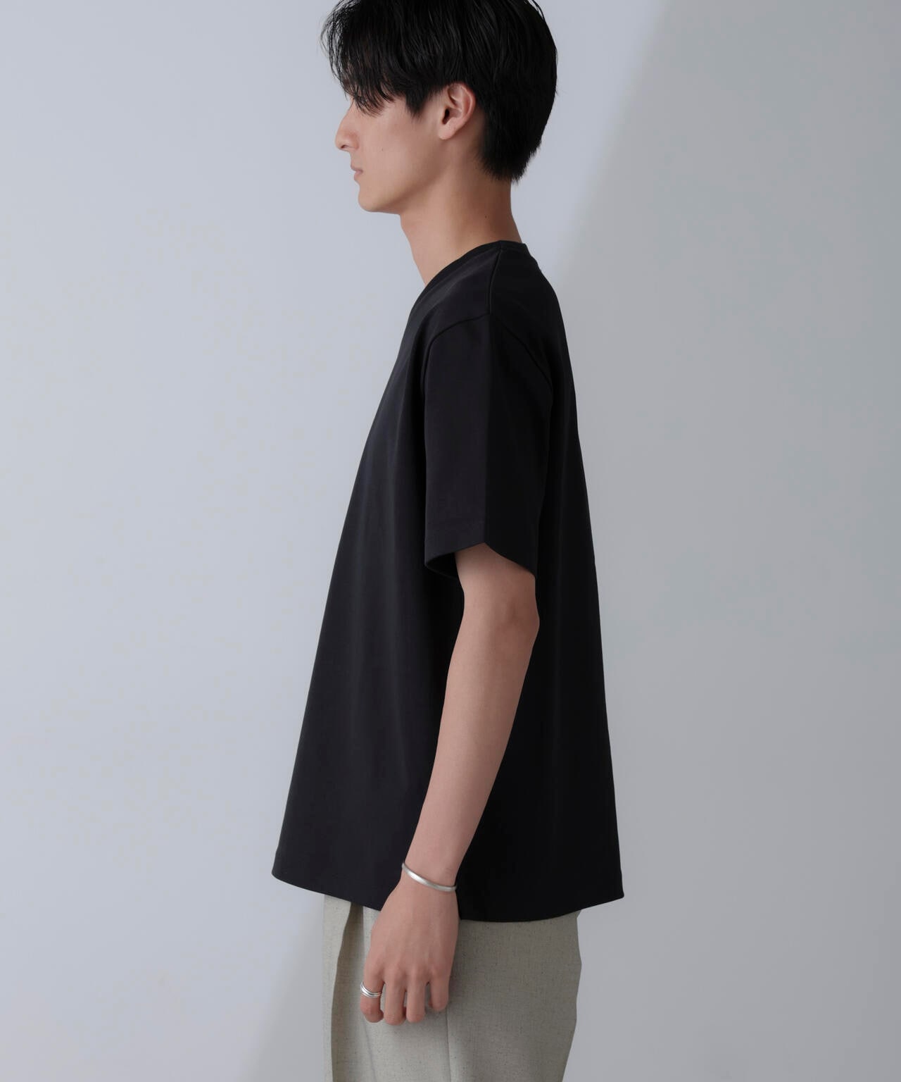 ダブルスムースVネックTシャツ 半袖 6724124232