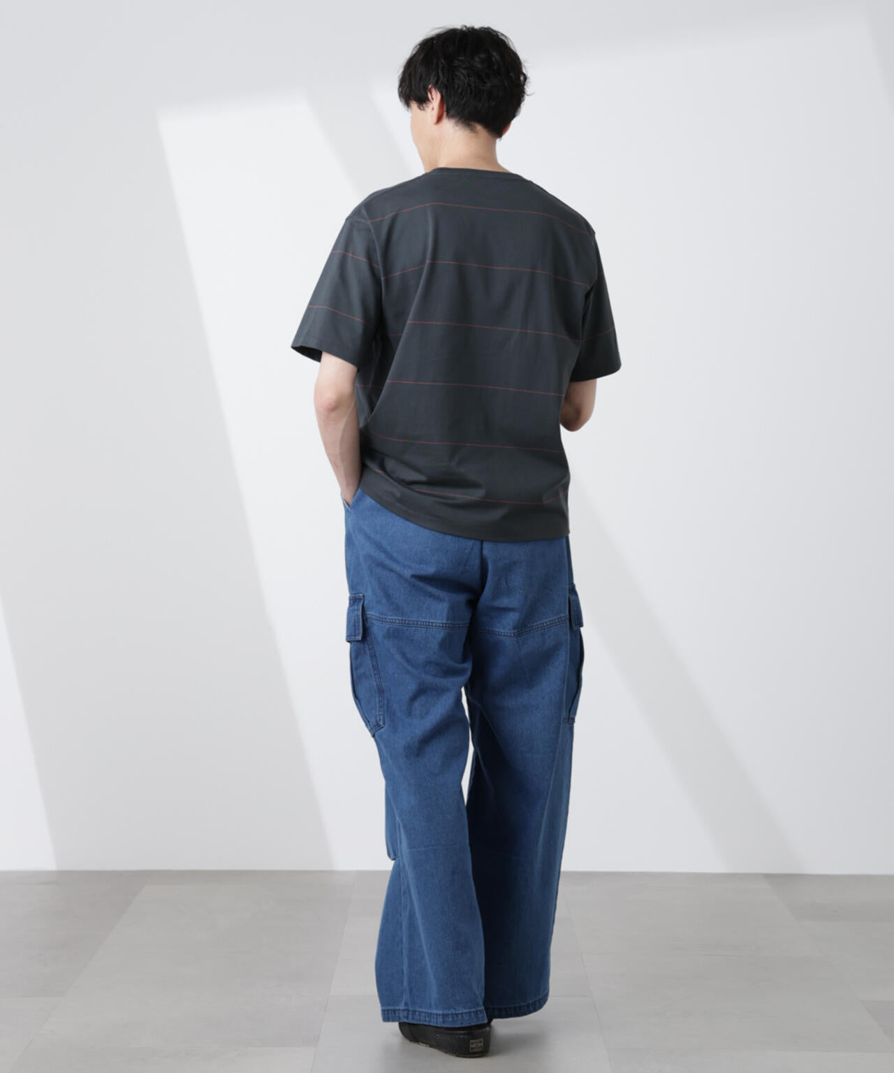 パネルボーダーTシャツ 半袖 6725124230