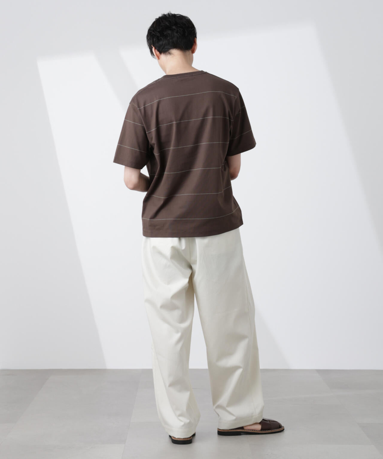 パネルボーダーTシャツ 半袖 6725124230
