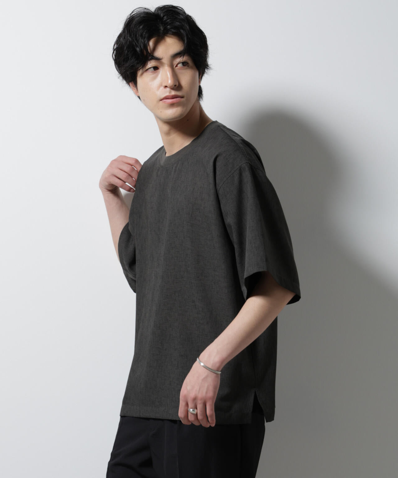 テックリネン布帛Tシャツ 半袖 6725124222