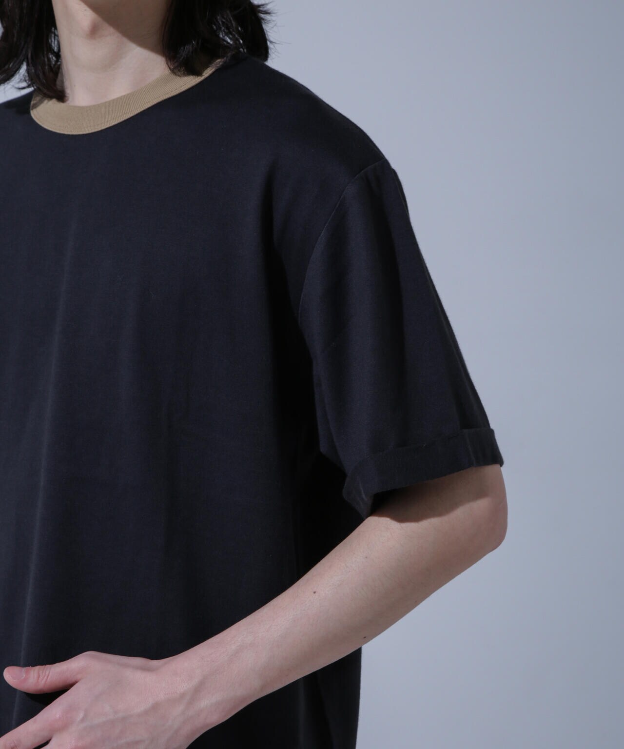 Anti Soaked 汗染み防止 リンガーネックTシャツ 6684124215