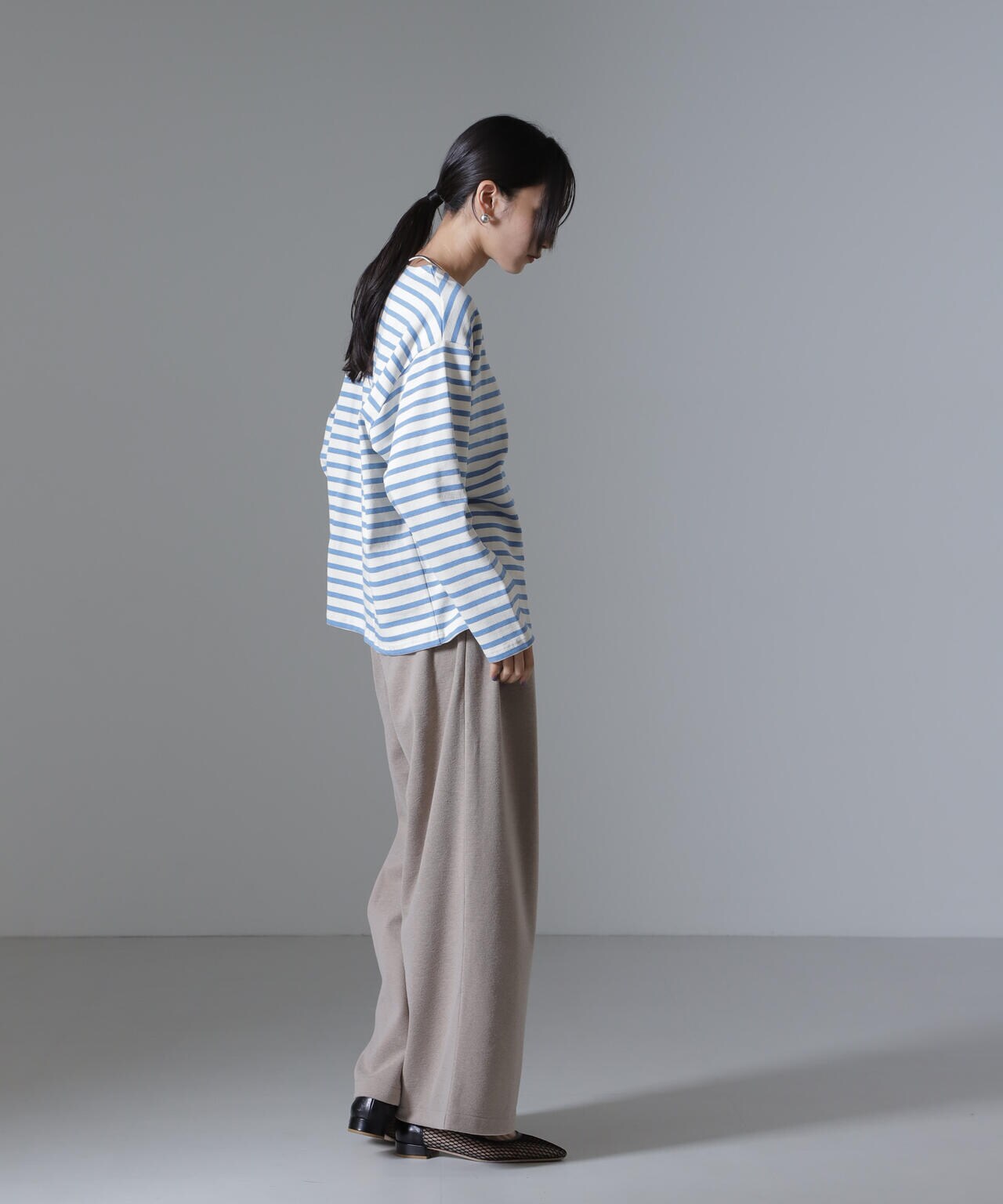 起毛カットタックワイドパンツ 6734227305