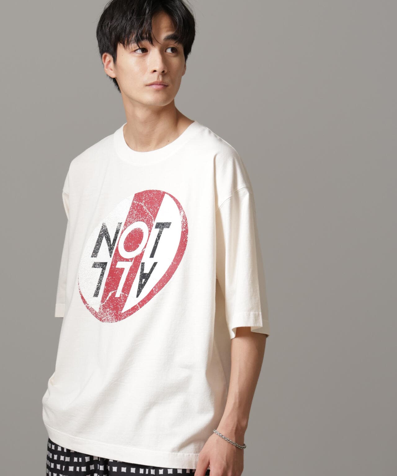 「NOT ALL」オーバーダイTシャツ 半袖 6724224227