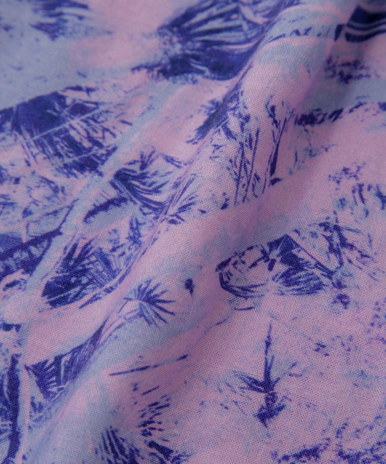 White Mountaineering/JUNGLE PATTERN OPEN COLLAR S/S 6704121016