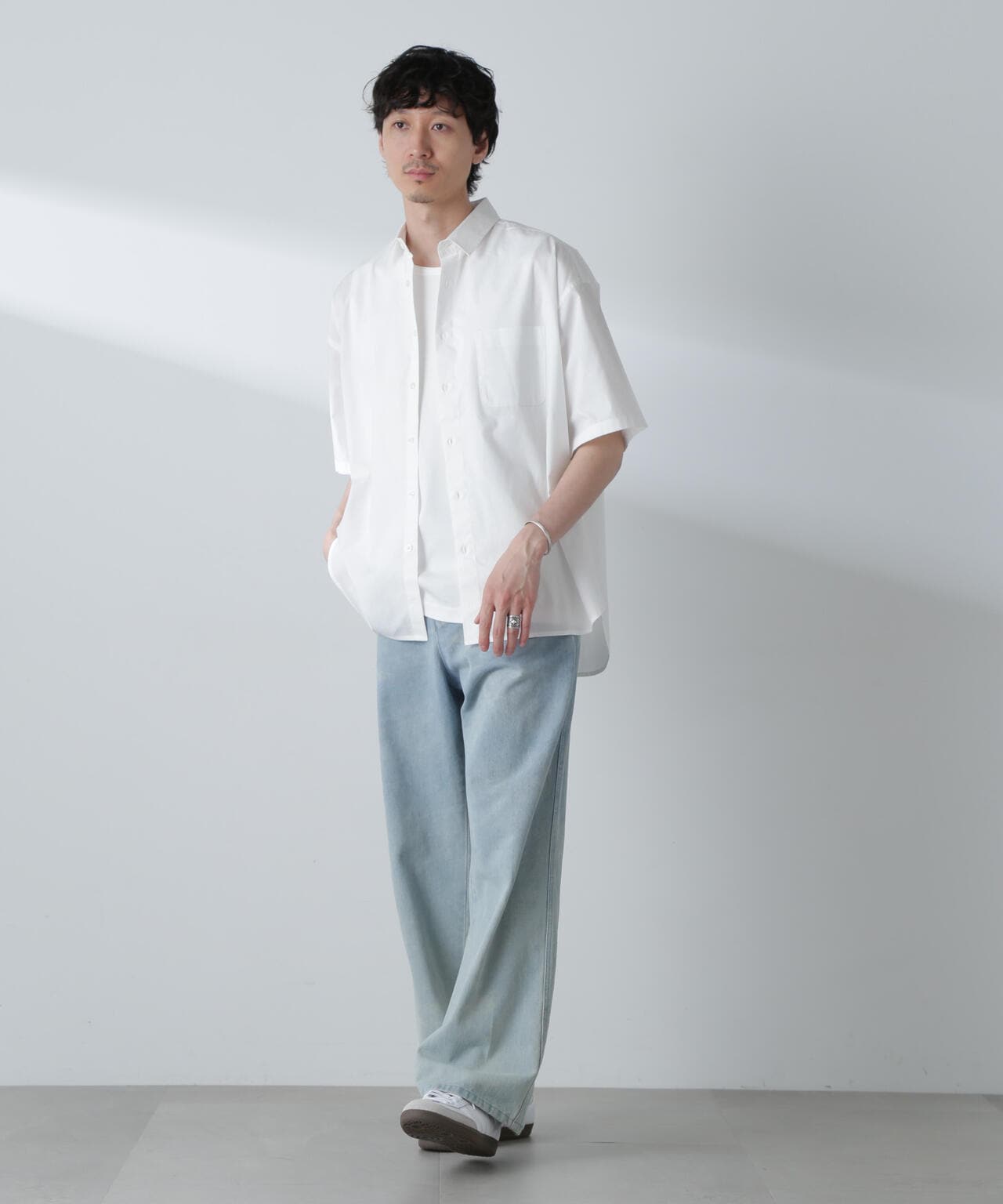 BIGシャンブレーシャツ 半袖 6724221215