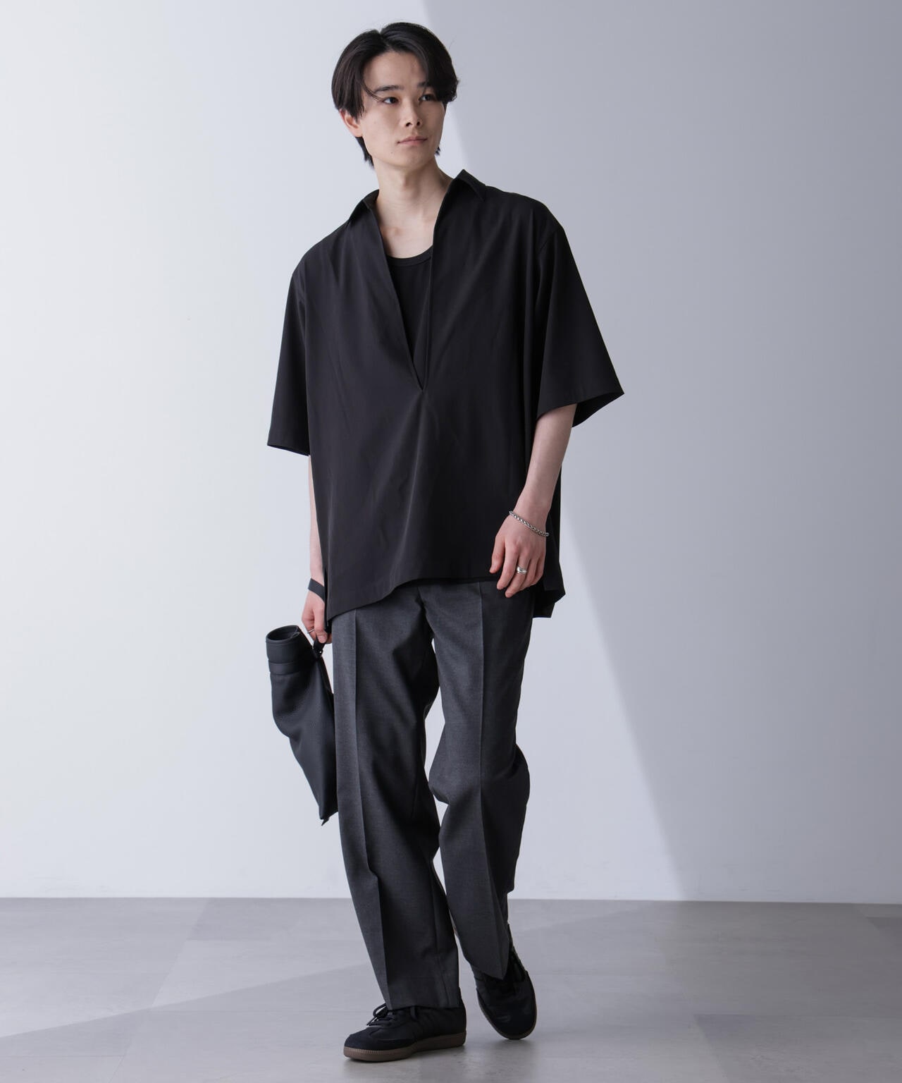WEB限定/スキッパーPOシャツ 半袖 6724221205