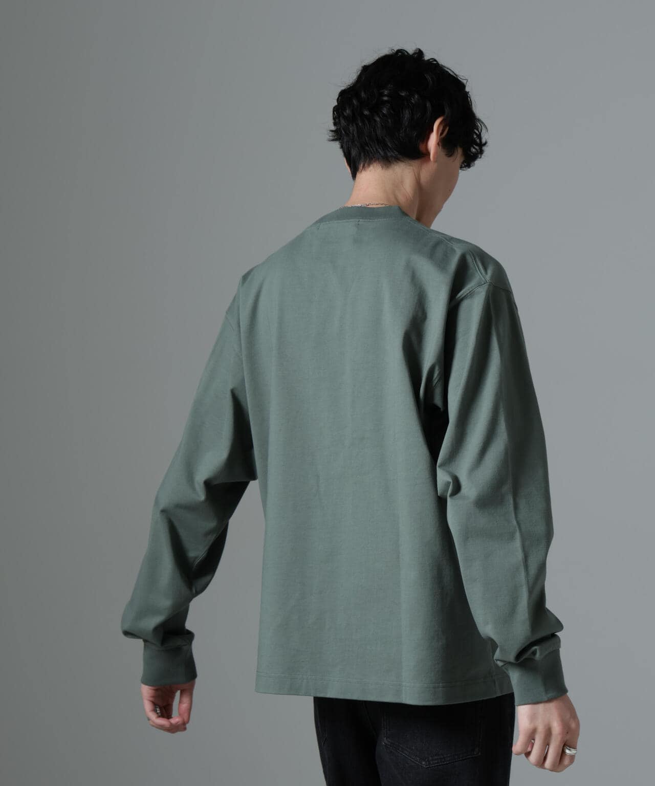 ビッグシルエットワンポイントTシャツ 長袖 6725123204