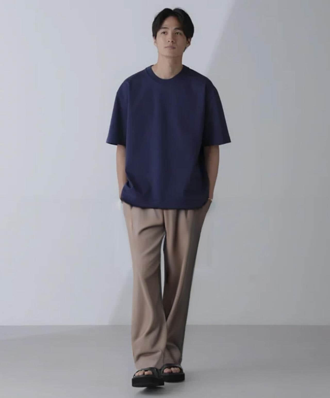 ダブルスムースクルーネックBIGTシャツ 半袖 6724124233