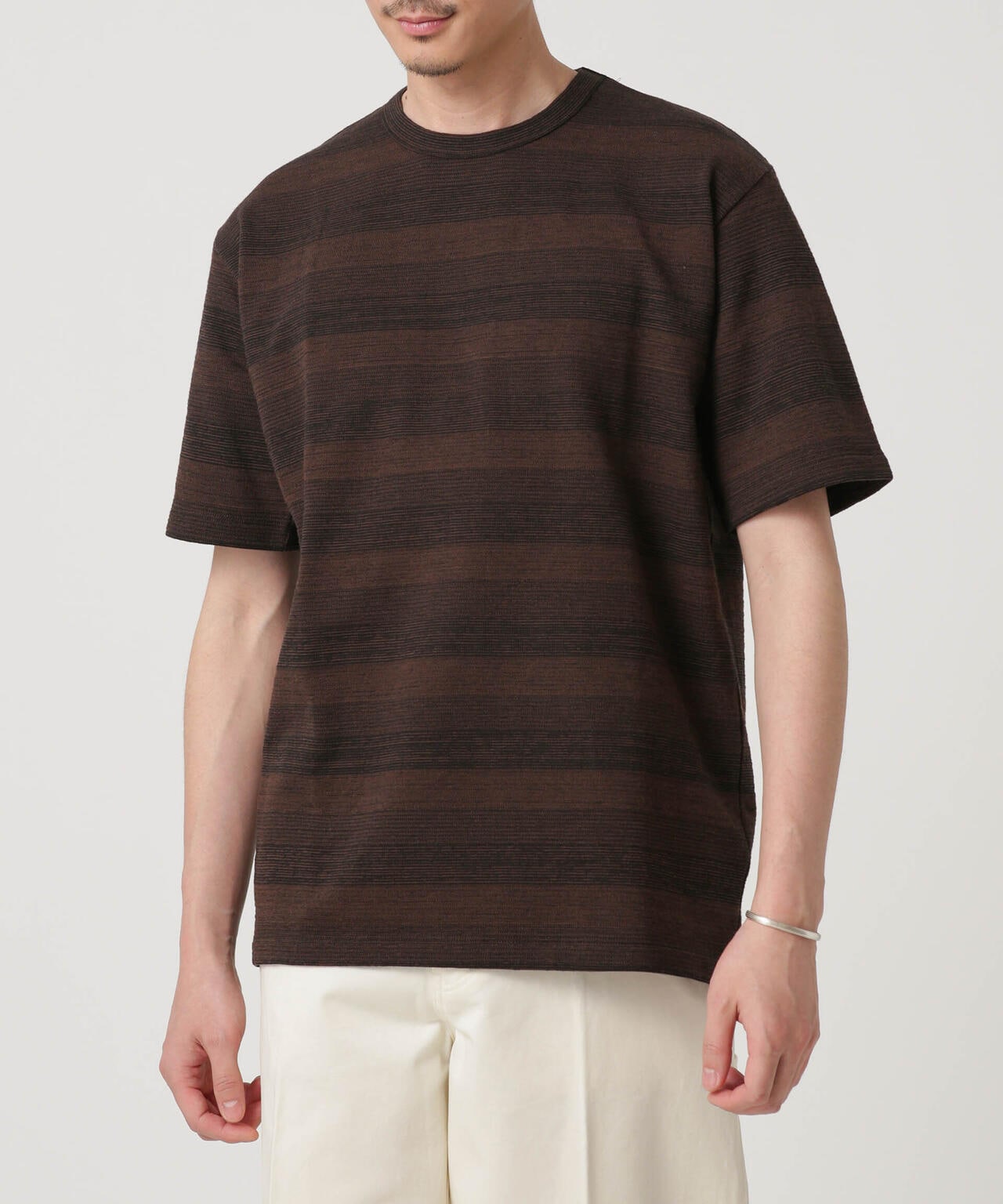 LB.03/メランジボーダークルーネックTシャツ 6683124232