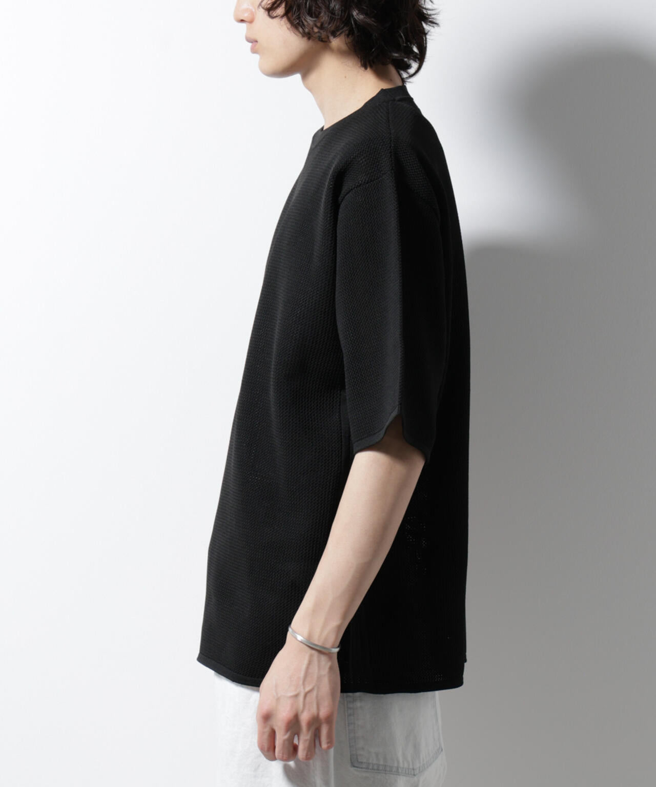 スポンディッシュ メッシュ クルーネックニットTEE 6685122219