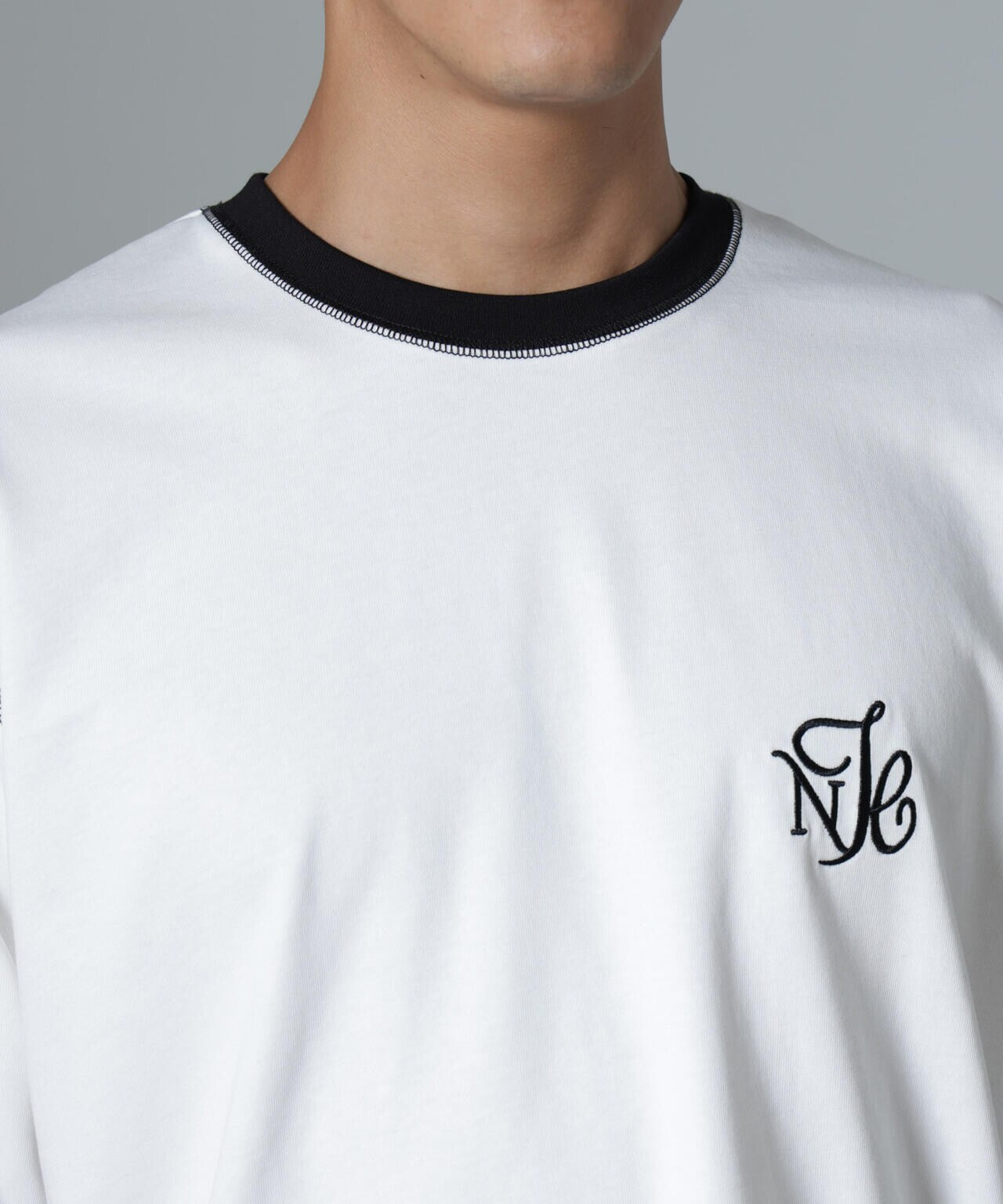 「NJ/CLUB」PARKSTOCK ロゴ刺繍ロングスリーブTシャツ 6684223229