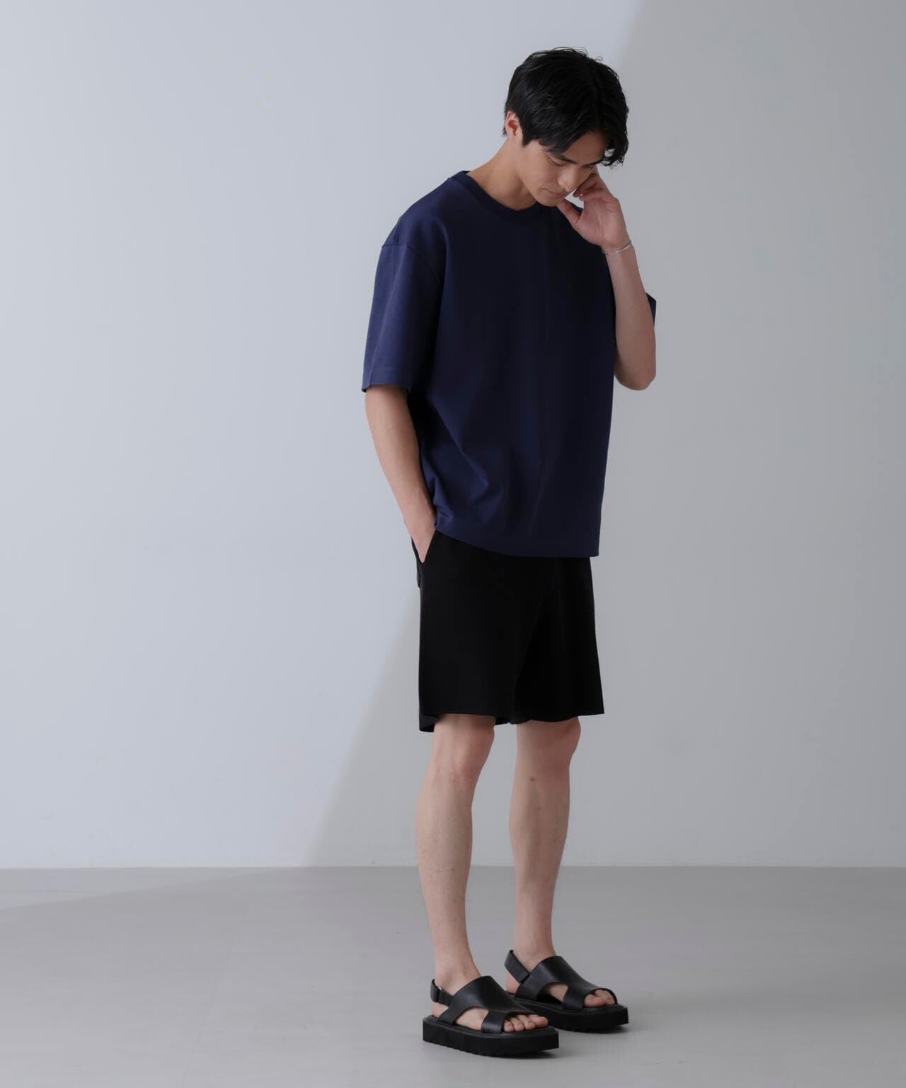ダブルスムースクルーネックBIGTシャツ 半袖 6724124233