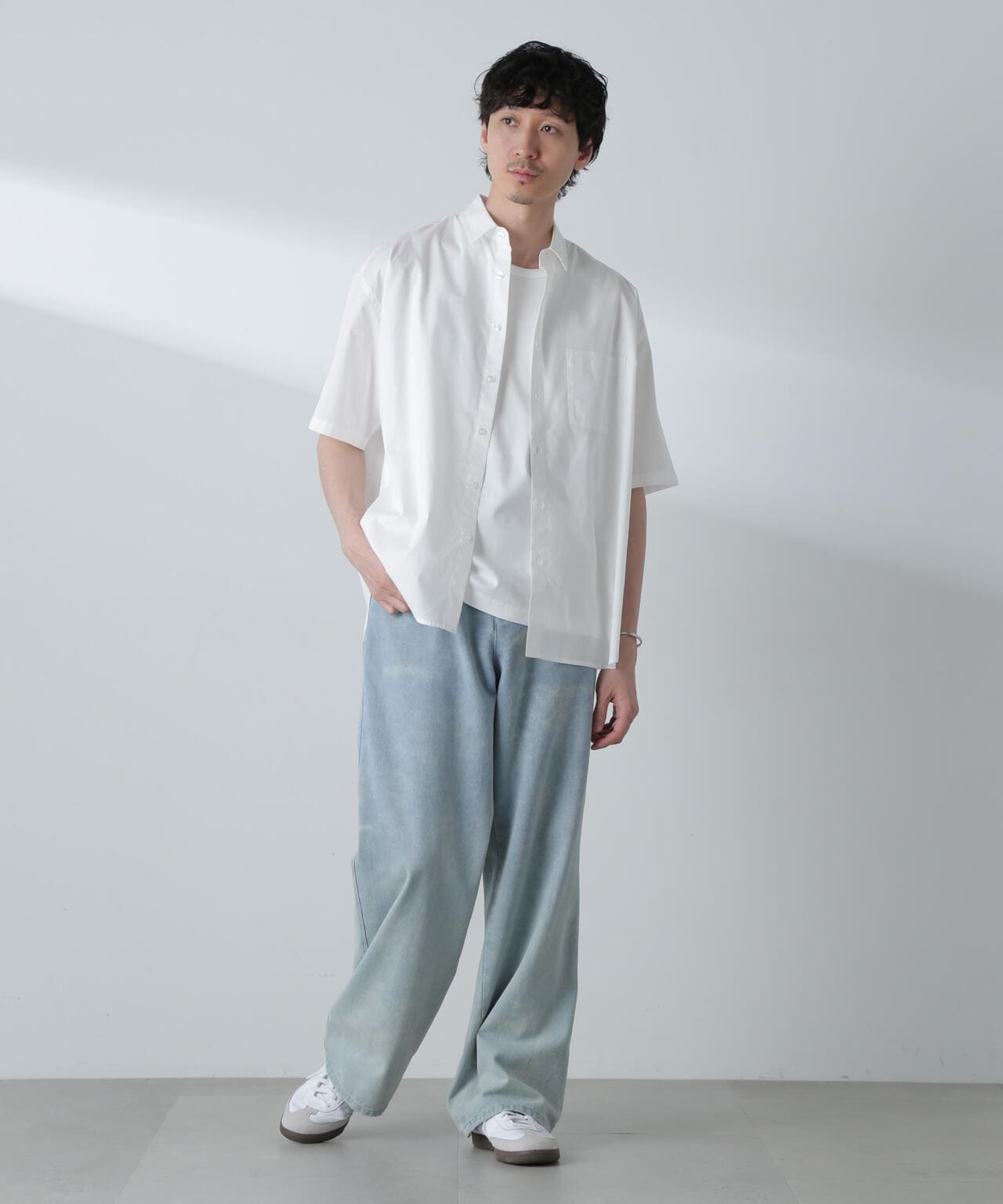 BIGシャンブレーシャツ 半袖 6724221215
