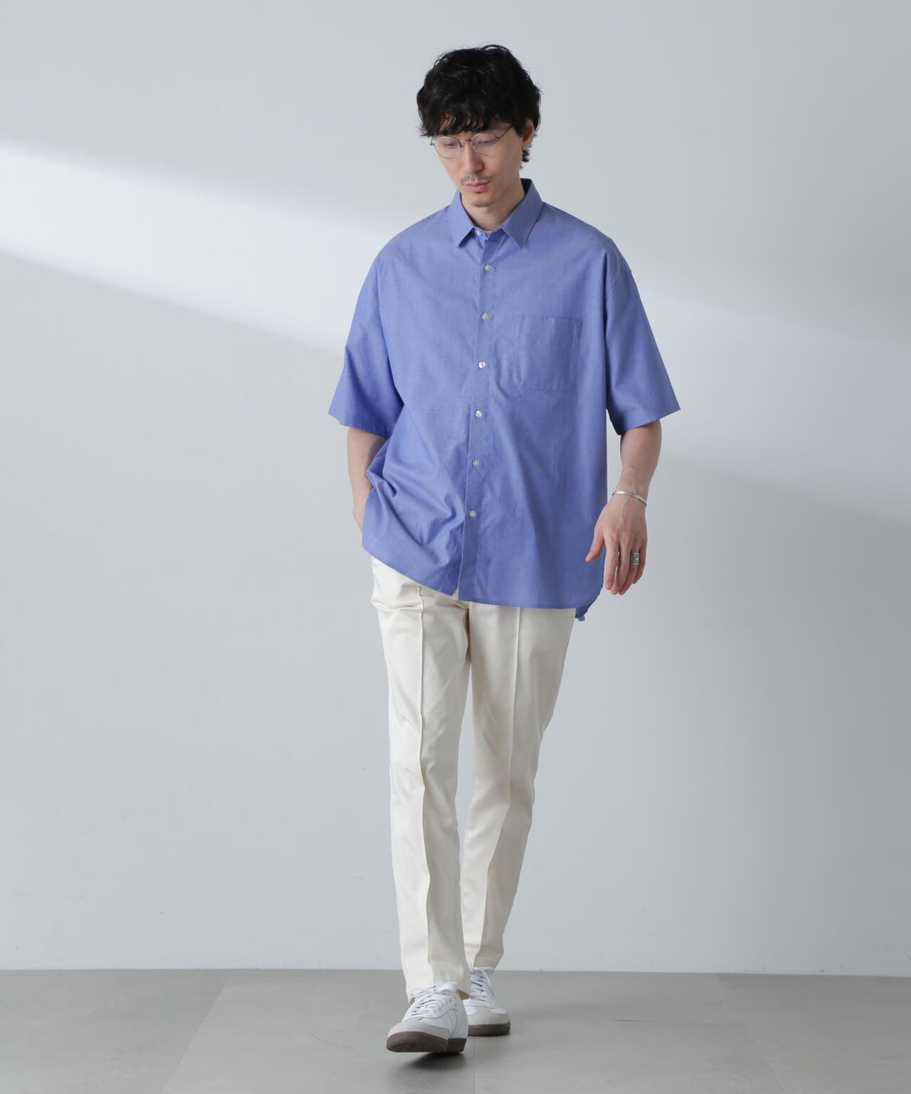 BIGシャンブレーシャツ 半袖 6724221215