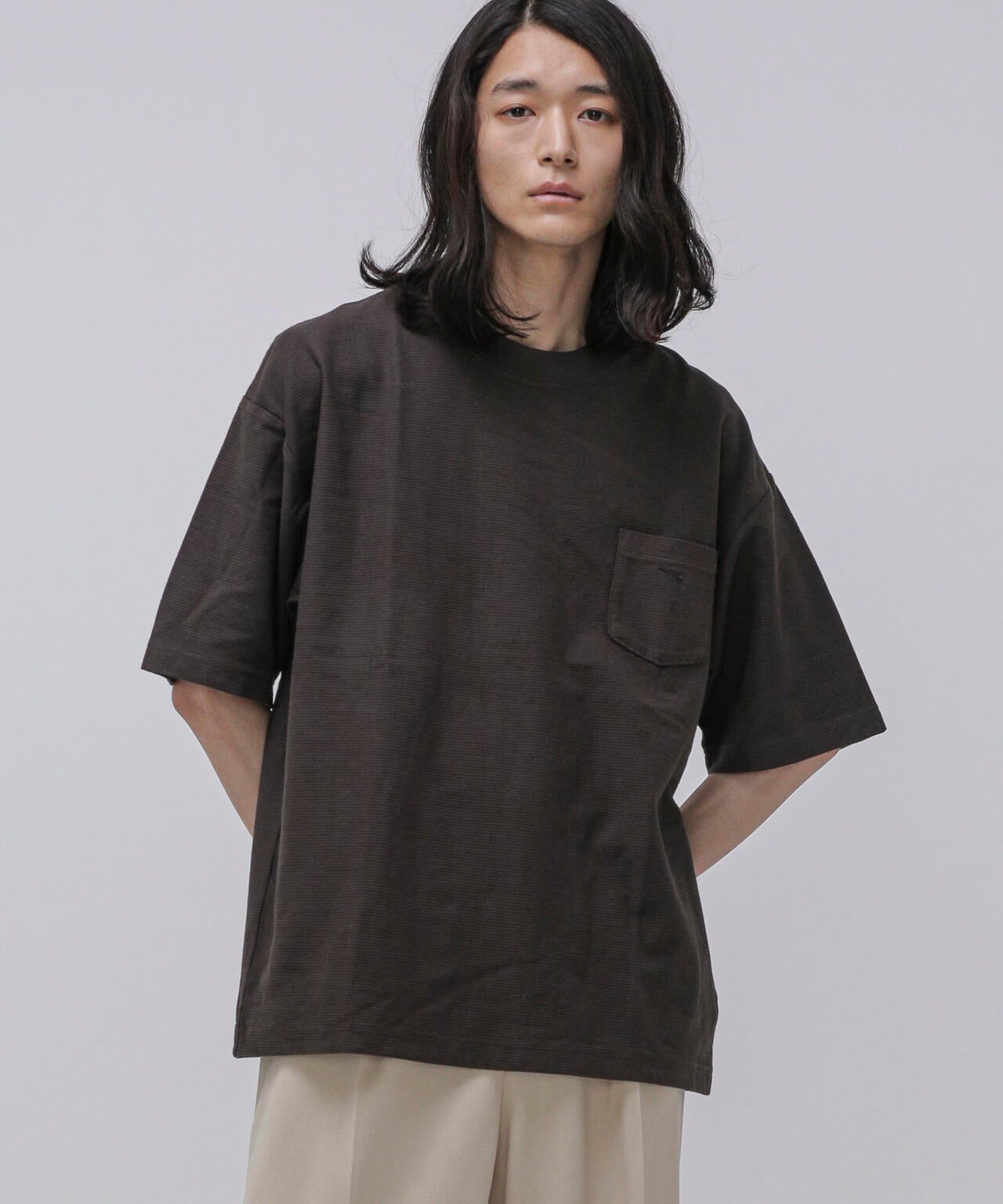 LB.04/タックボーダーポケットTシャツ 6723124264