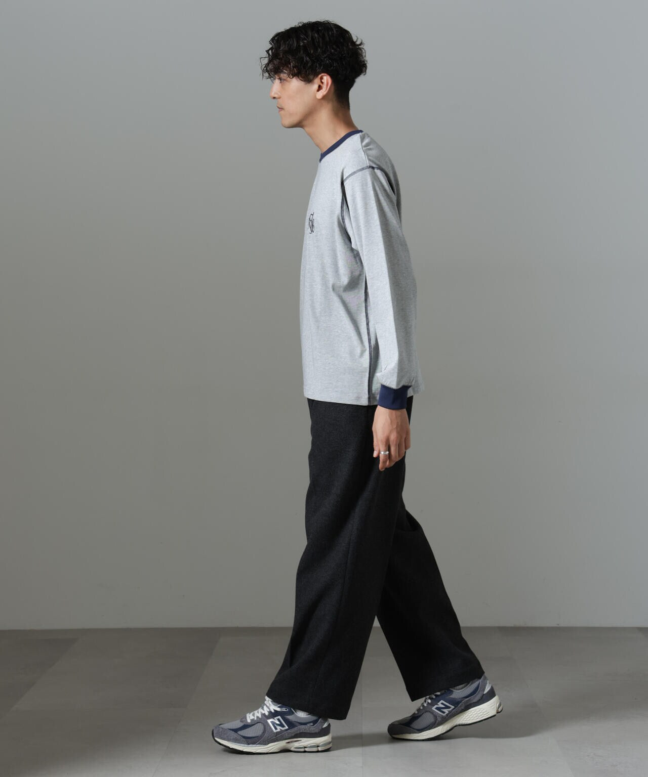 「NJ/CLUB」PARKSTOCK ロゴ刺繍ロングスリーブTシャツ 6684223229