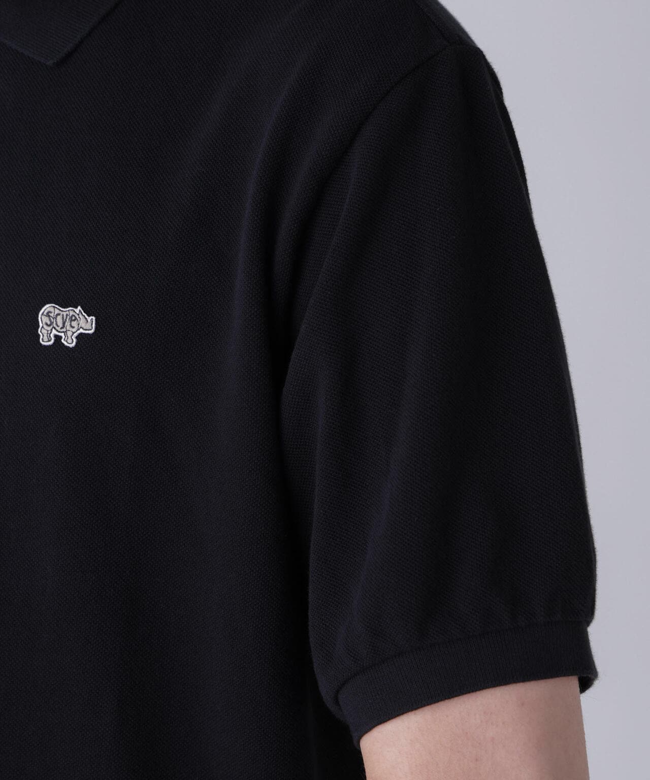 SCYE/Cotton Pique Henley Neck Shirt 6704124017