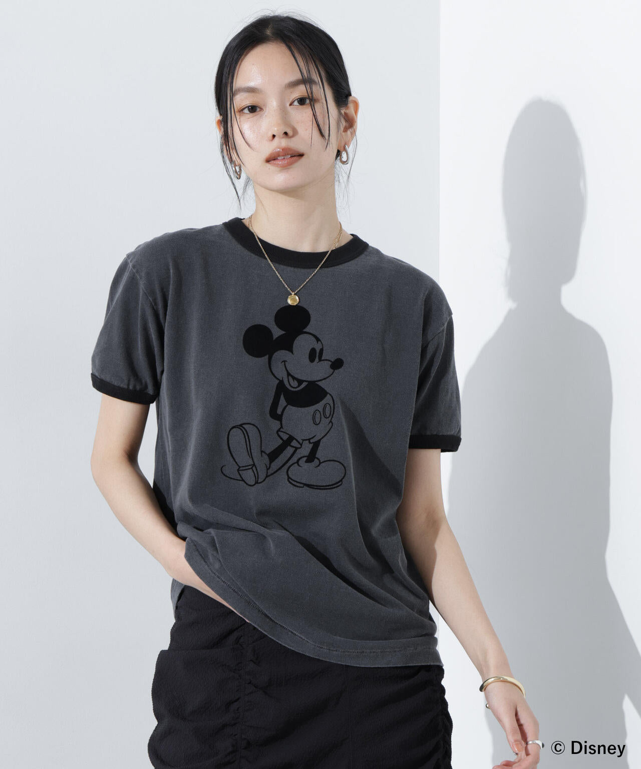 GOOD ROCK SPEED/【Disney】MICKEY MOUSE/リンガーT 6715124028