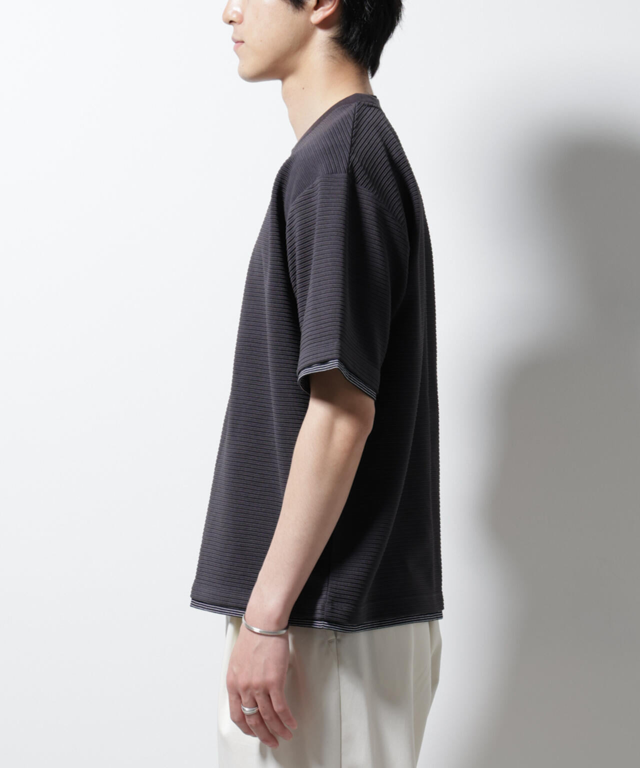 ガーターフェイクレイヤードTシャツ 半袖 6725124236