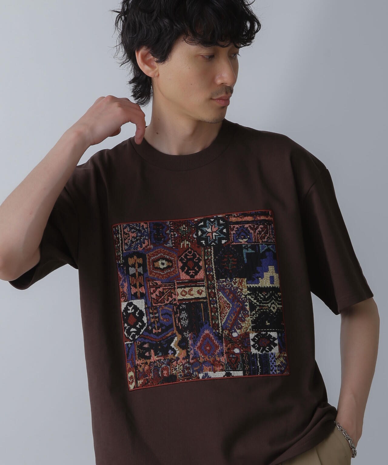 フレームアートワイドTシャツ 半袖 6724124228