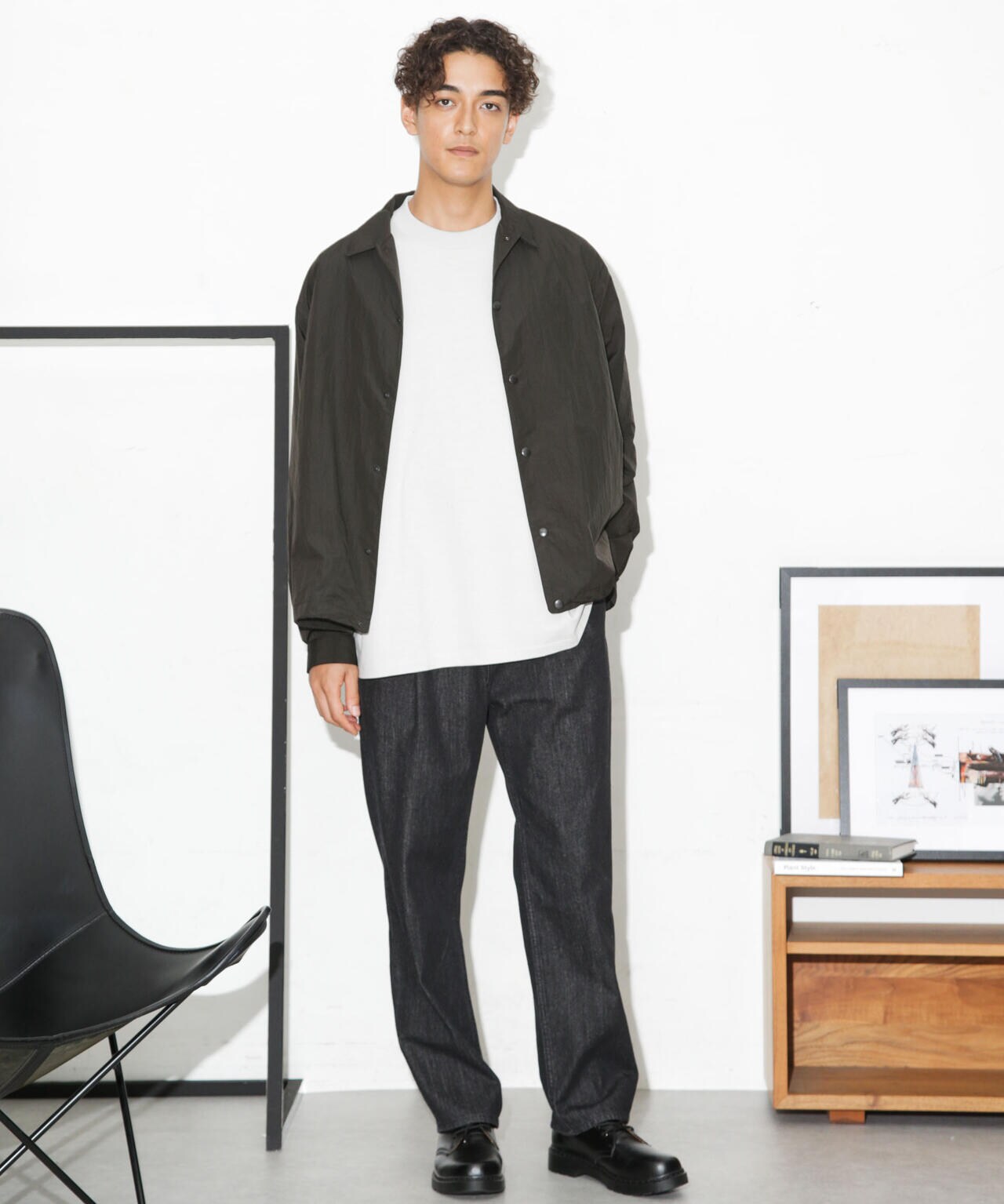 ナイロンヘムシャーリングシャツブルゾン 6683220221