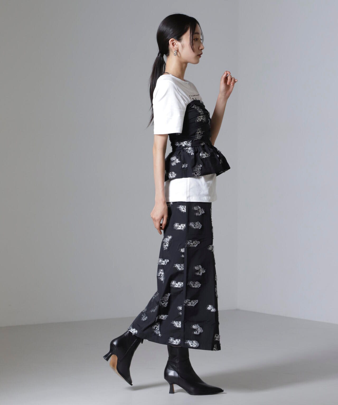 Baum und Pferdgarten/Flower Jacquard スカート(セットアップ可) 6714230013