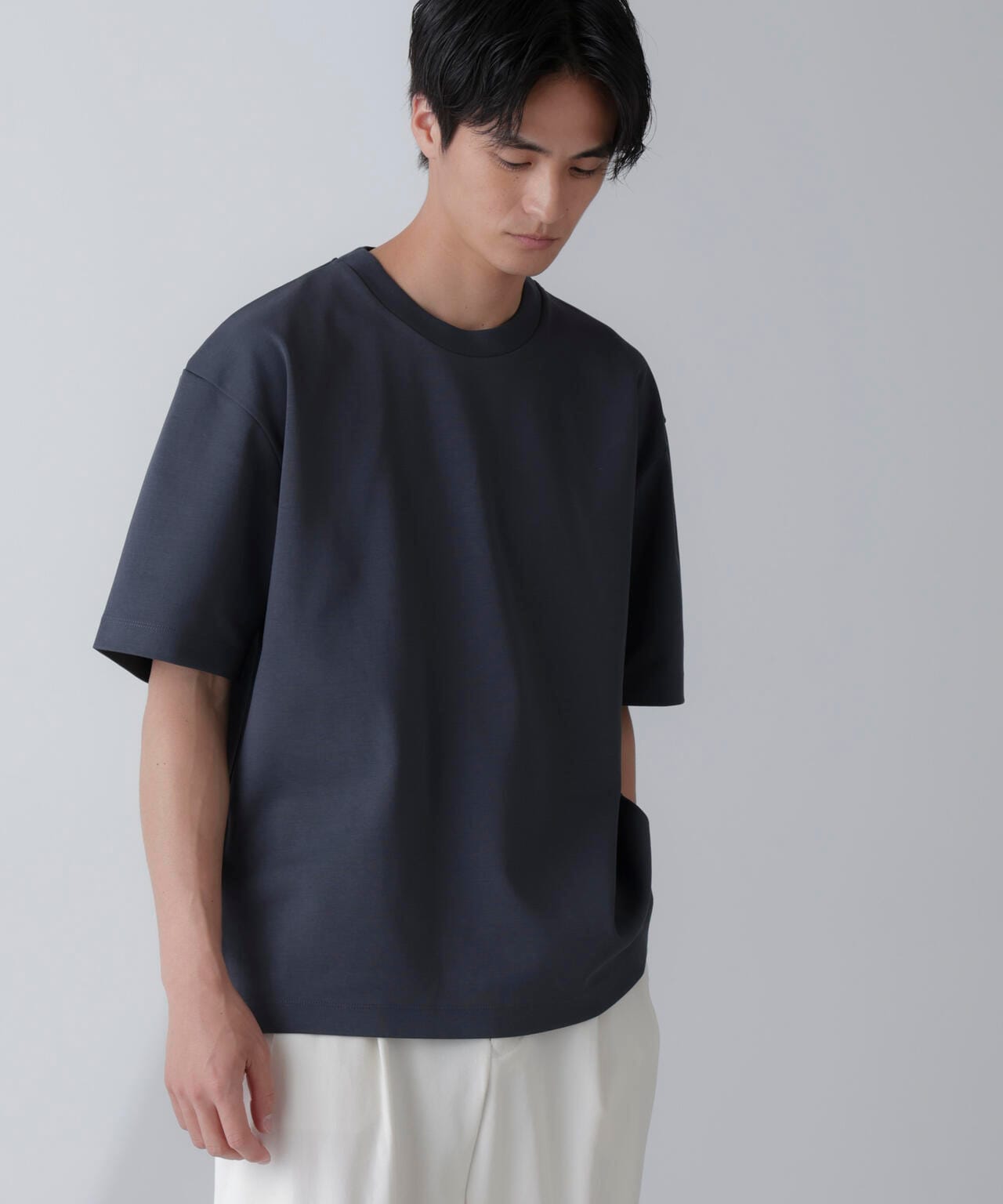 ダブルスムースクルーネックBIGTシャツ 半袖 6724124233