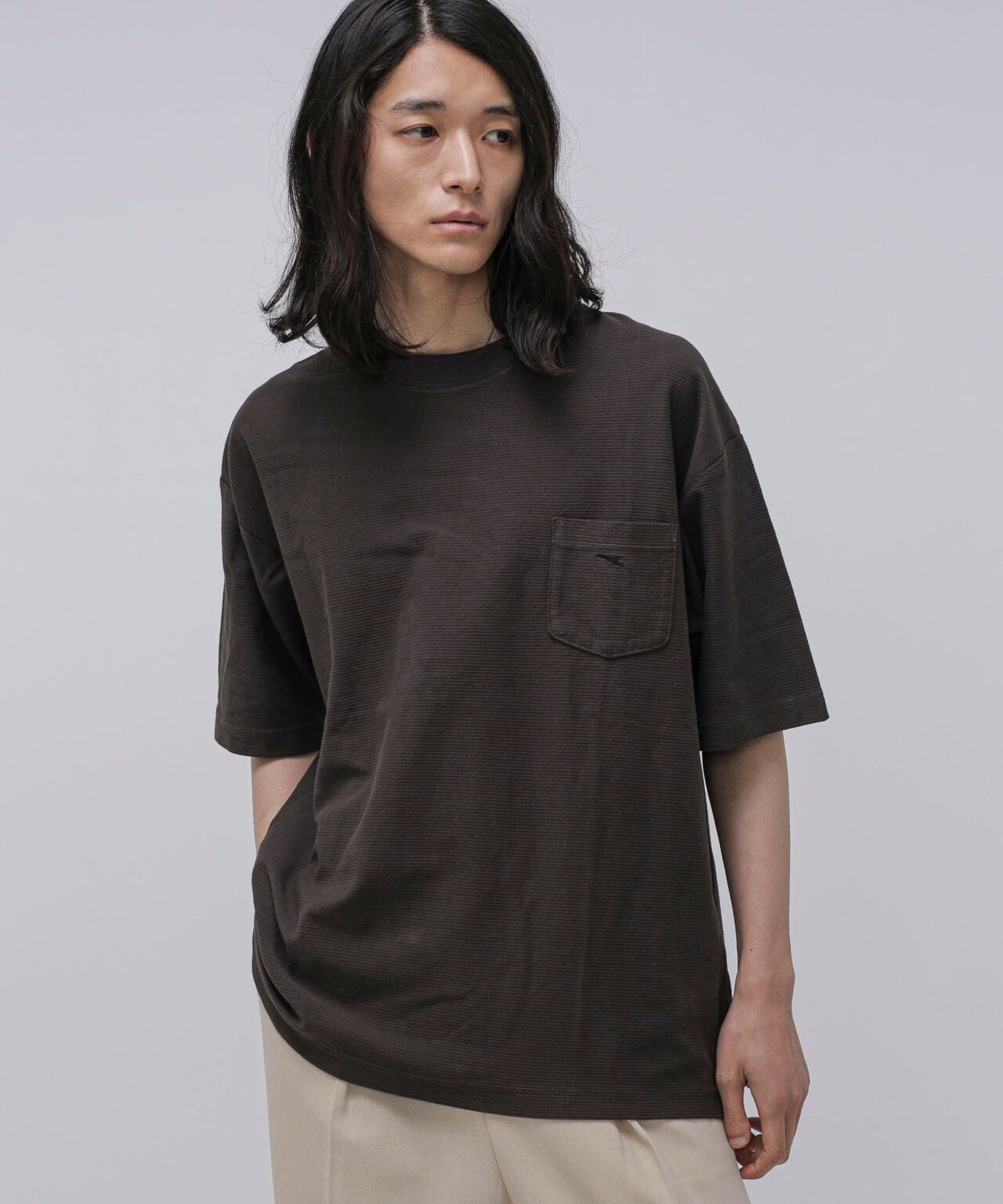 LB.04/タックボーダーポケットTシャツ 6723124264