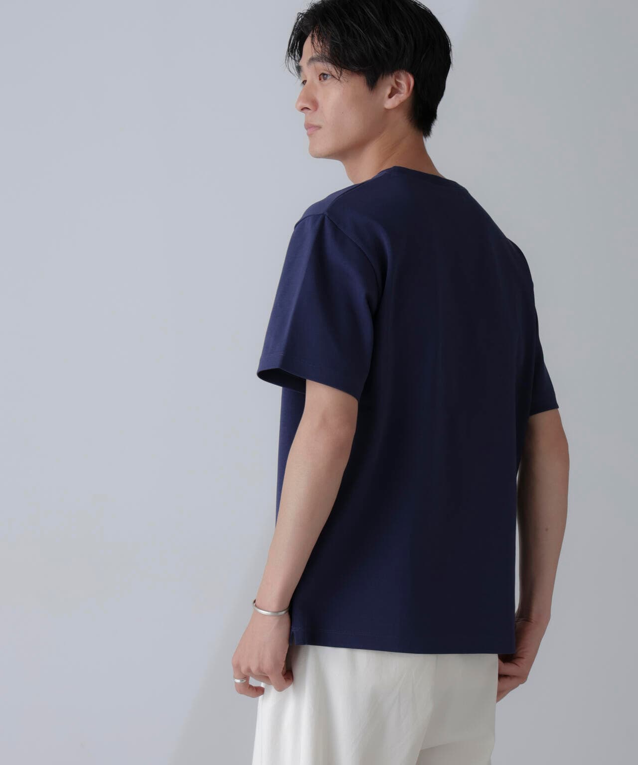 ダブルスムースVネックTシャツ 半袖 6724124232