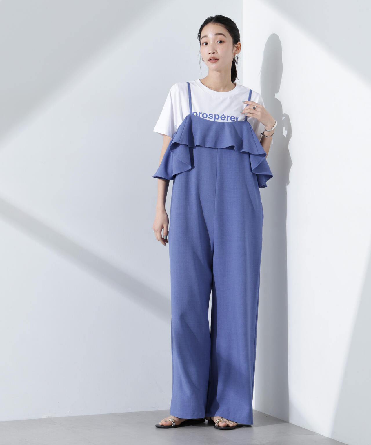 2wayオフショルダーフリルオールインワン 6735119319