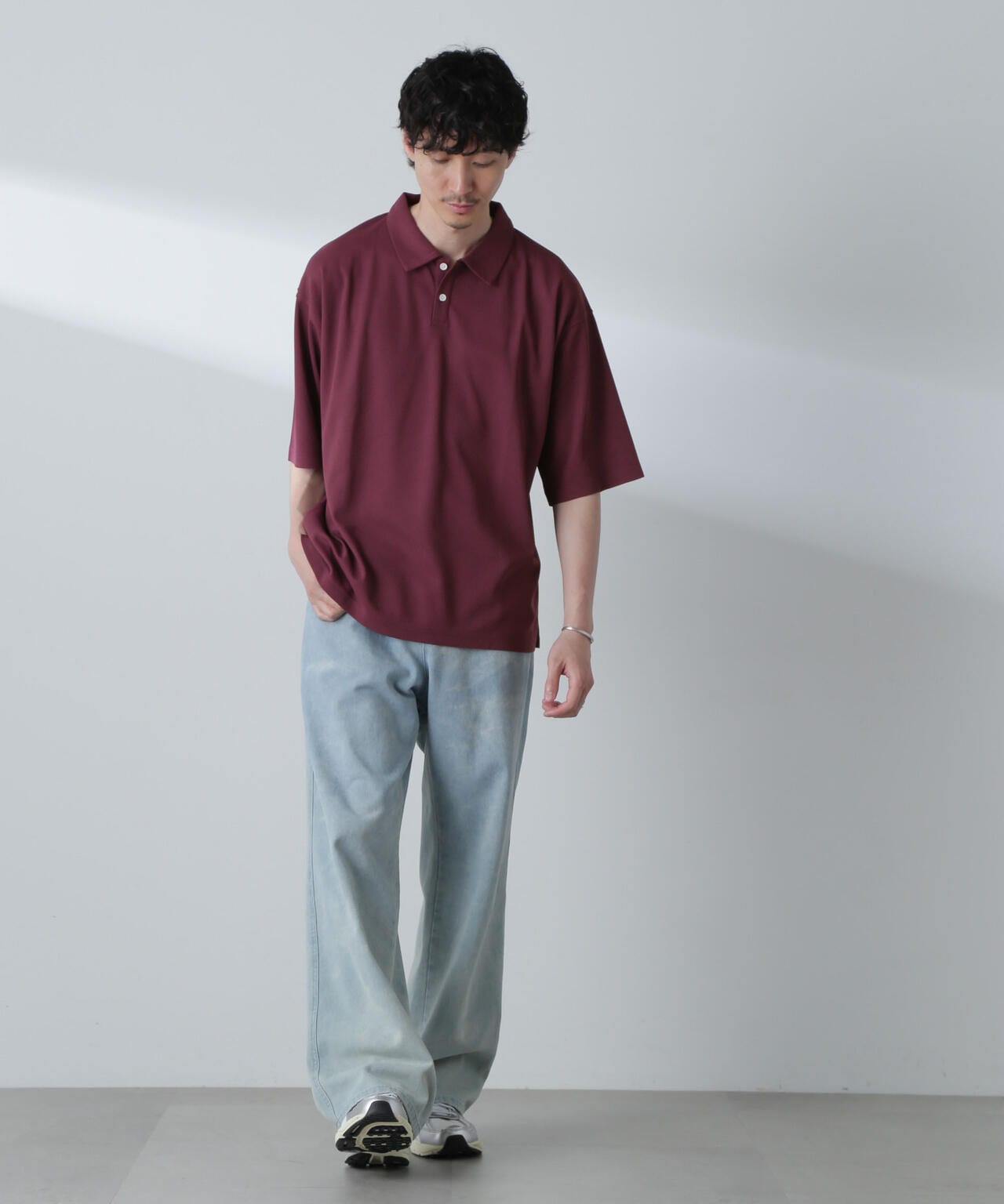 ドライカノコワイドポロシャツ 半袖 6724124253