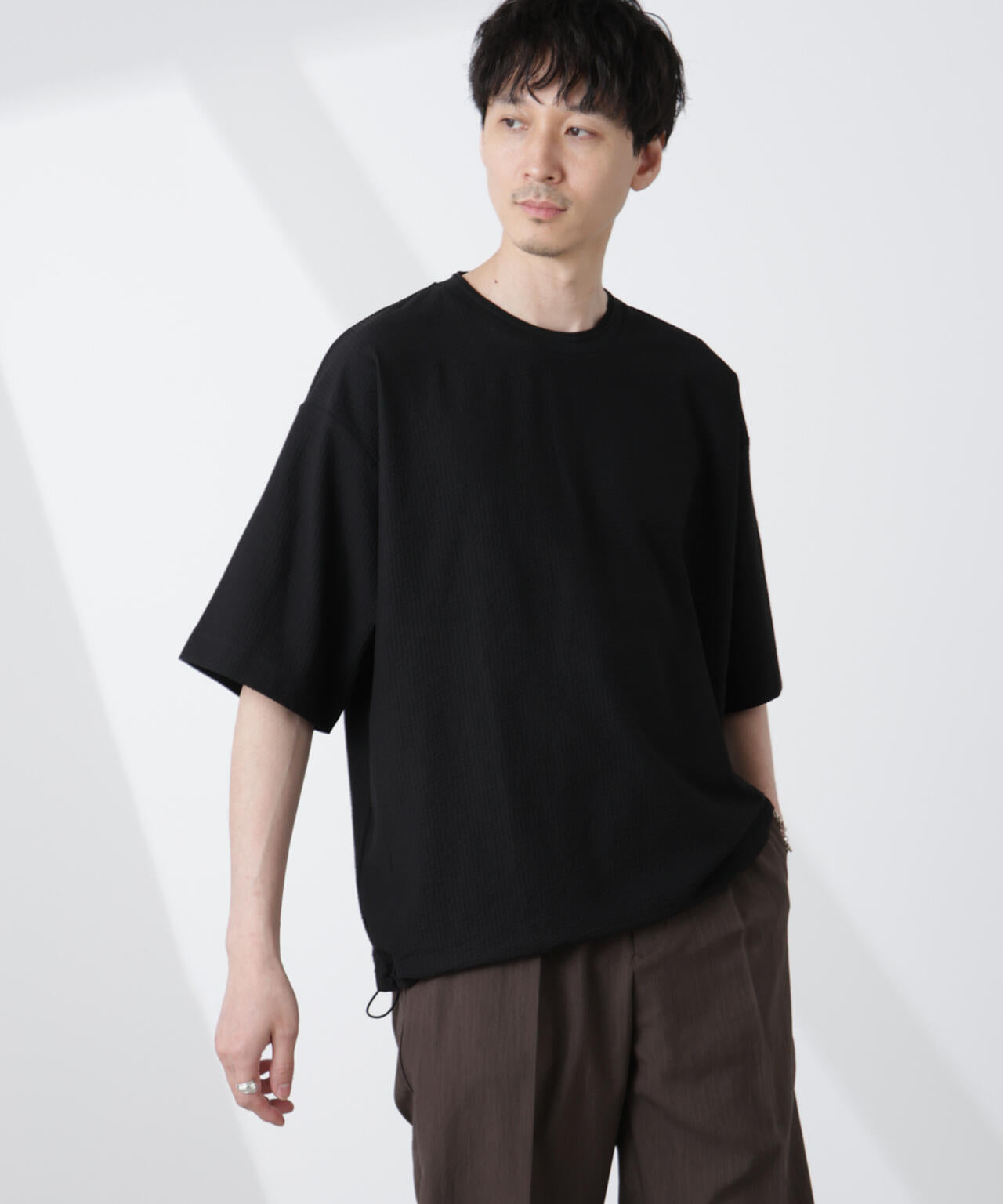 シルケットサッカーワイドTシャツ 半袖 6725124210