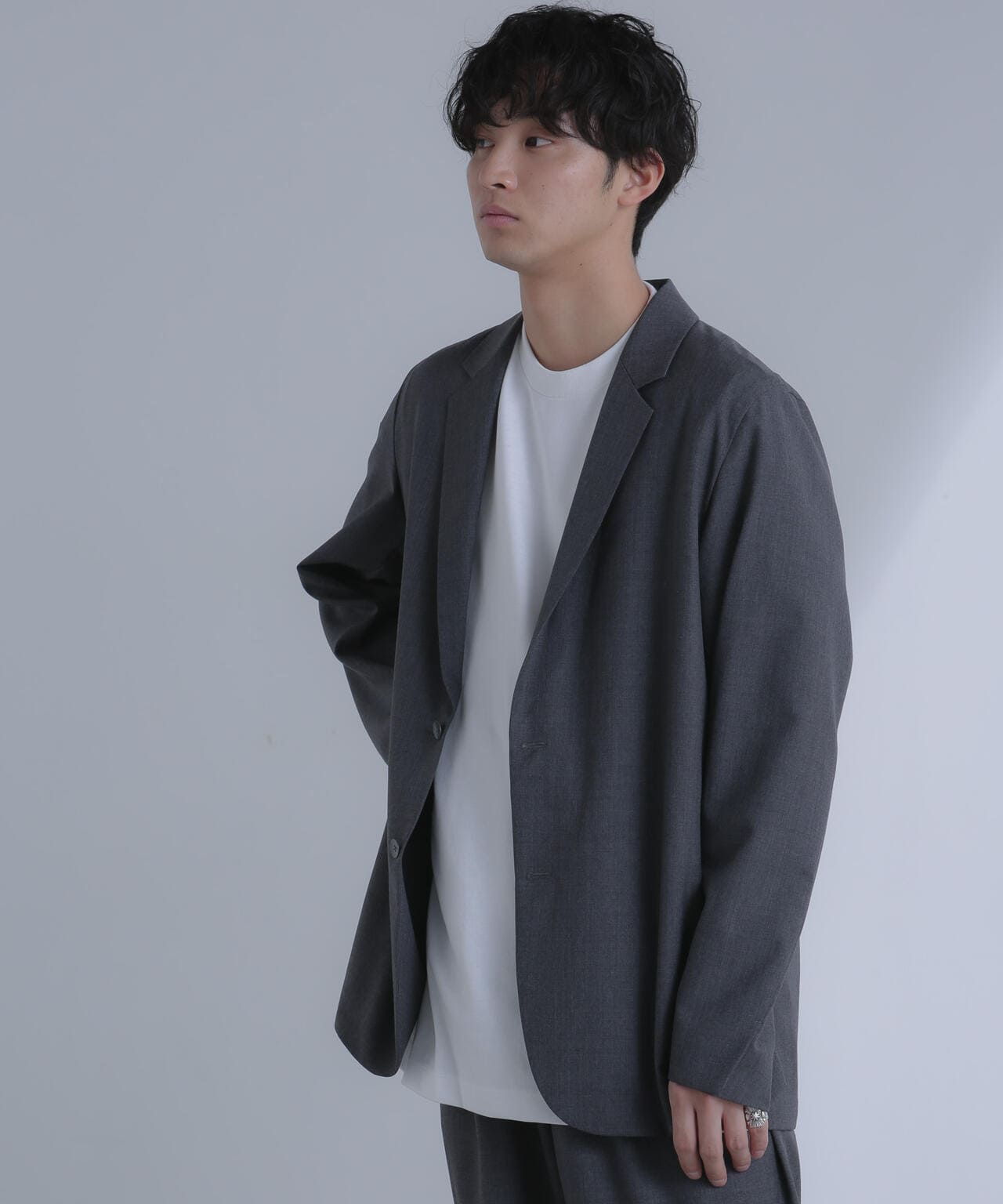 ATON/WOOL TROPICAL TAILORED JACKET 6704116021