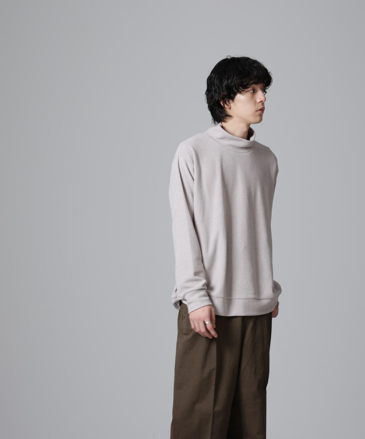 モールライクハイネックプルオーバー 長袖 6724223238