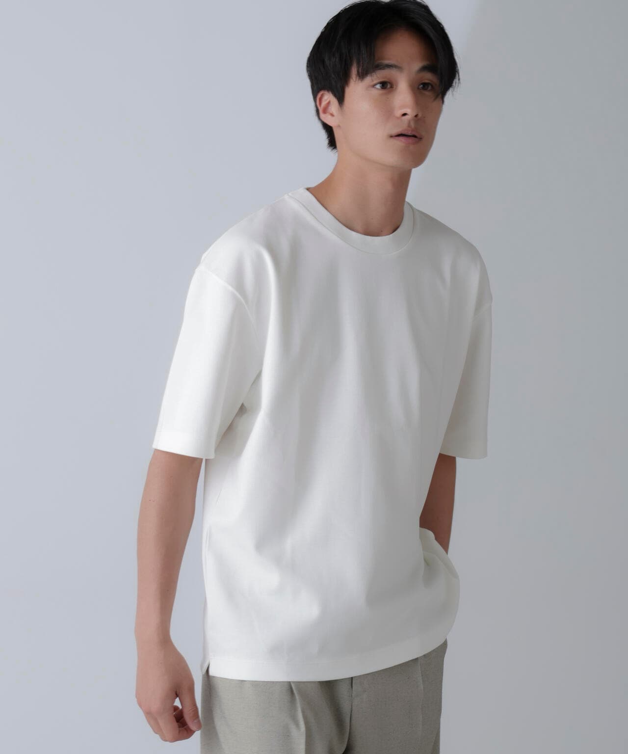 ダブルスムースクルーネックBIGTシャツ 半袖 6724124233