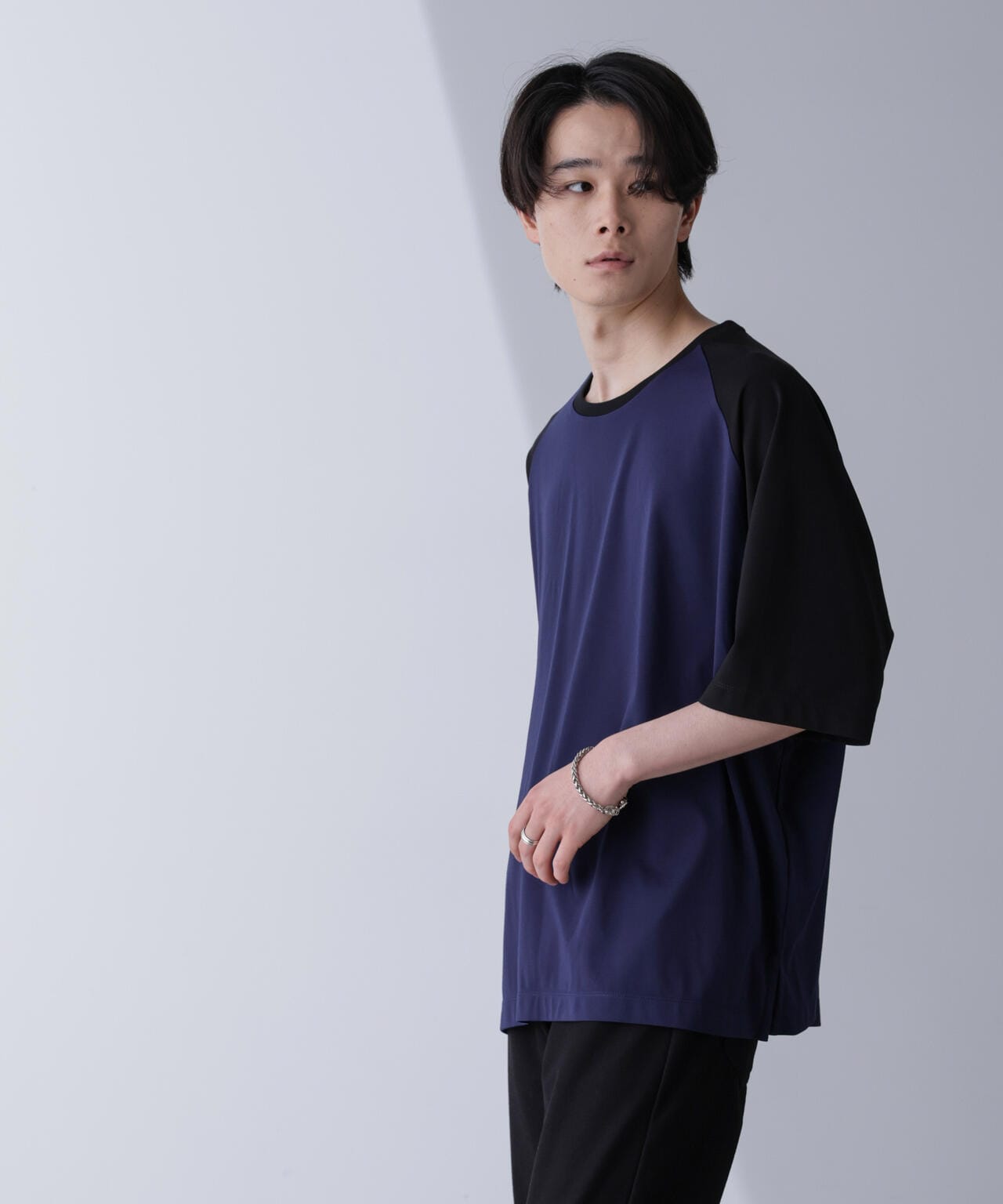 WEB限定/ワイドシルエットラグランTシャツ 半袖 6724224207