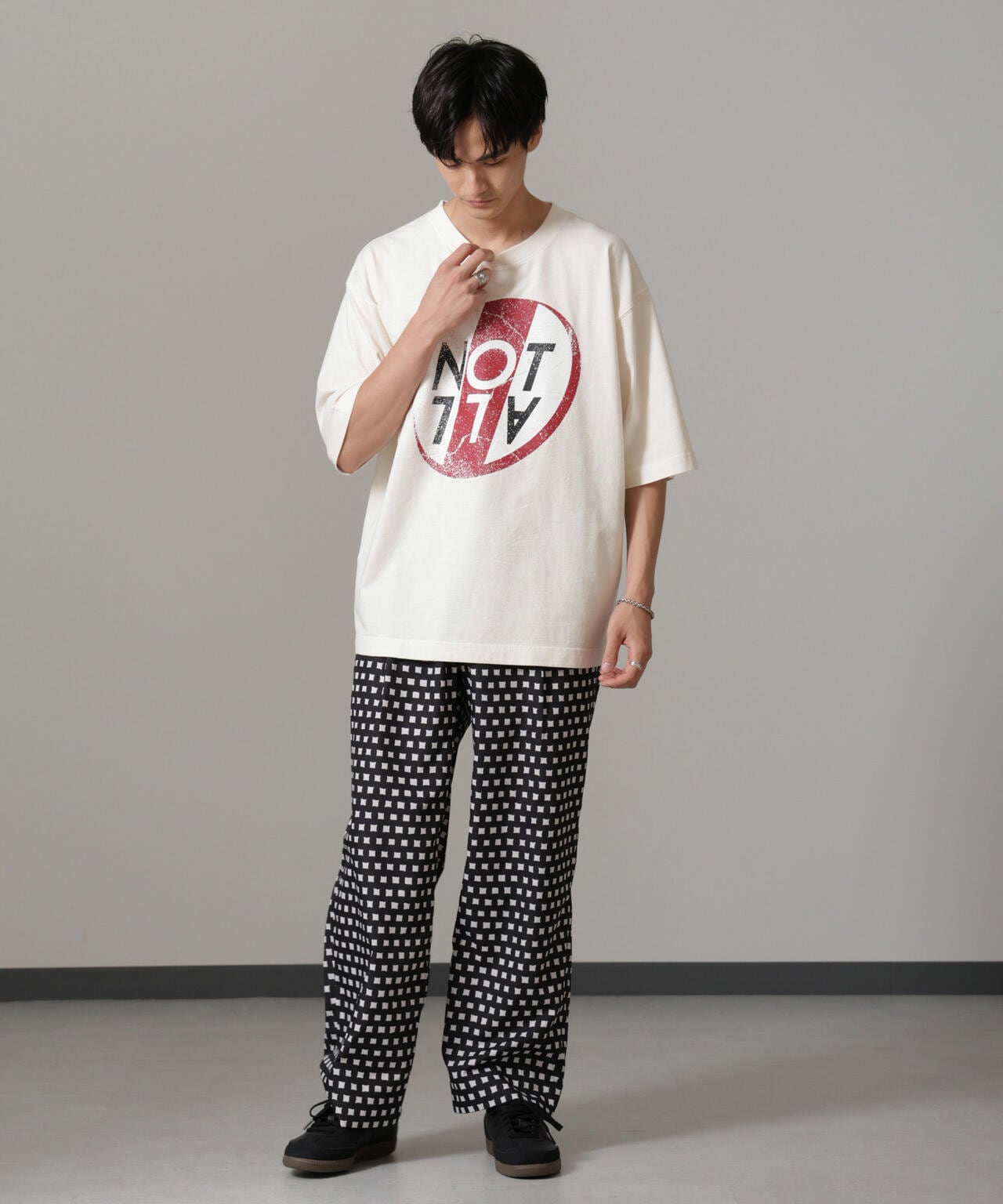 「NOT ALL」オーバーダイTシャツ 半袖 6724224227